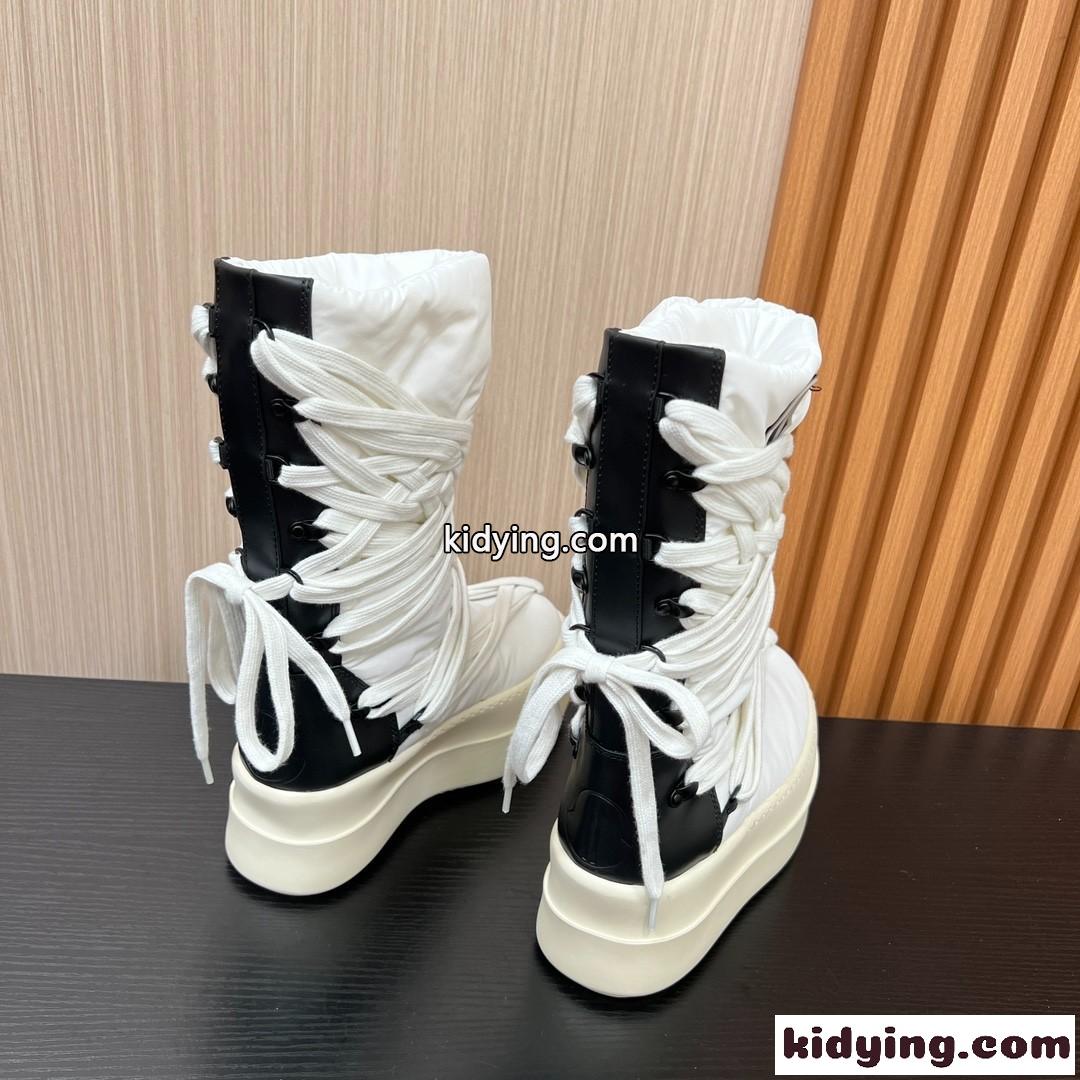MONCLER ｘ RICK OWENS BIGROCKSブーツ モンクレール ブーツ スーパーコピー ホワイト-2