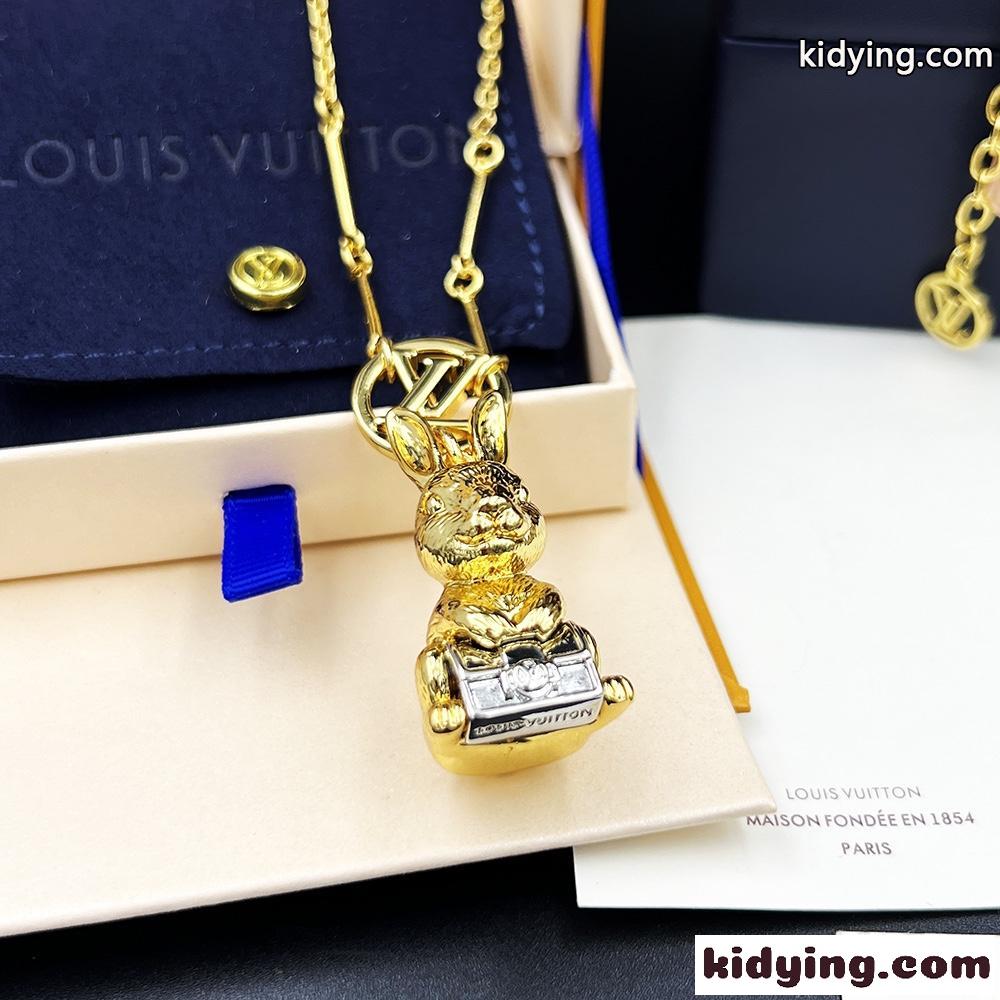 可愛い LV バニー ルイ・ヴィトン ネックレス コピー ユニセックス ファッション-2