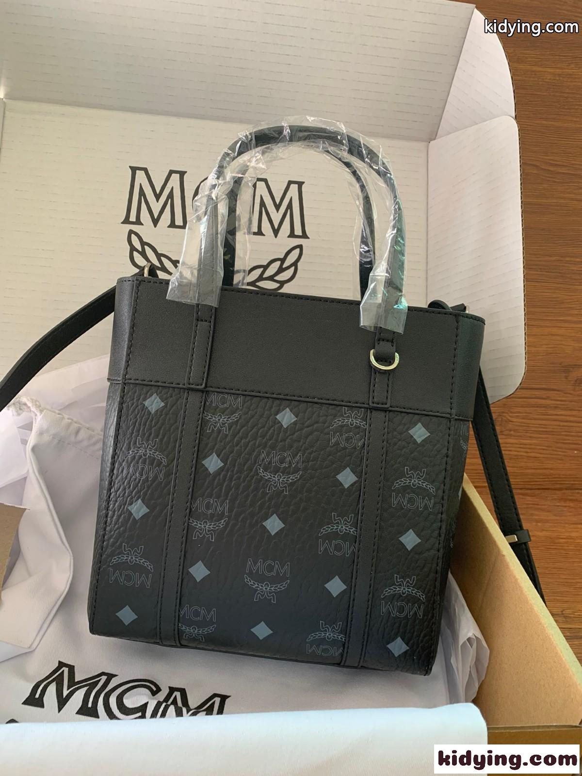 エムシーエム バック コピー レディース MCM Aren ビセトス レザー ミックス ショッパーバッグ-0