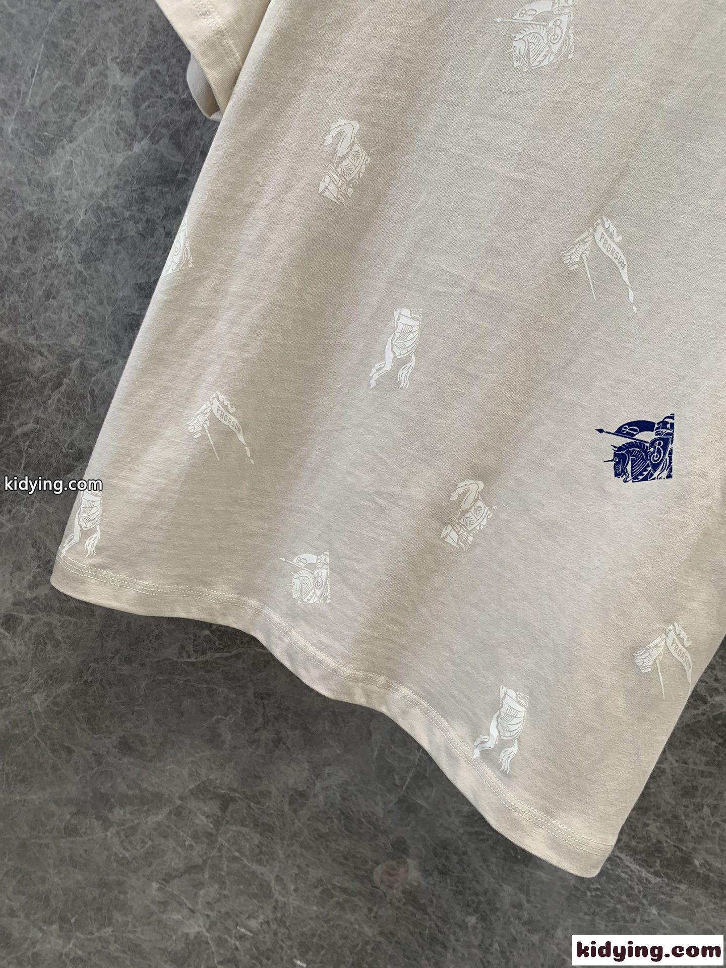 EKD コットンTシャツ バーバリー Tシャツ コピー 半袖 トップス ベージュ-2
