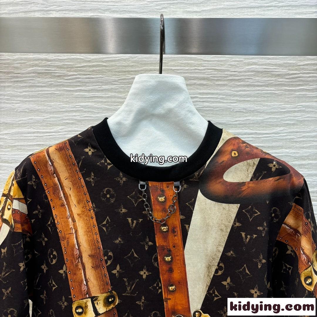 目を惹く LVトランクTシャツ ルイヴィトン Tシャツ コピー 半袖 トップス-0