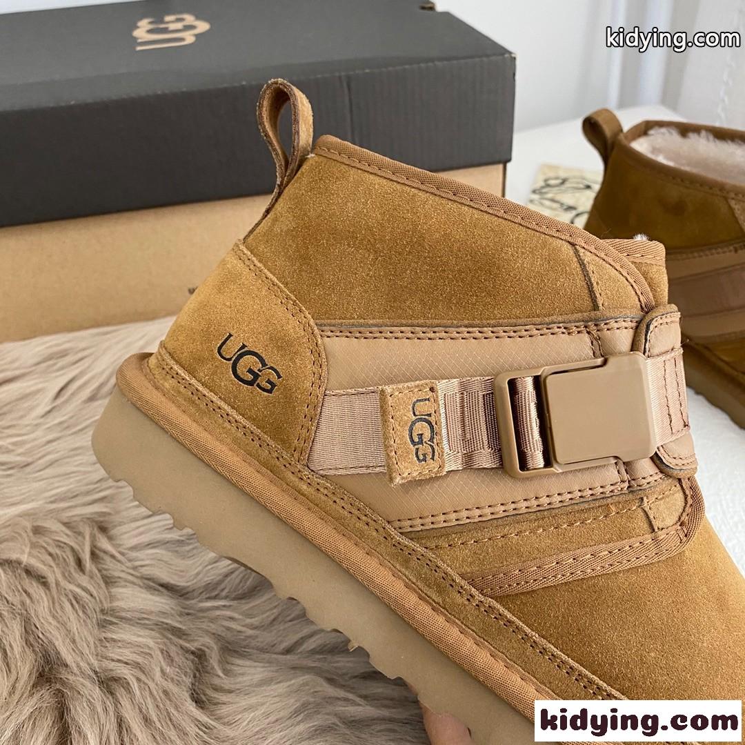 人気◆UGG Neumel Snapback ニューメル スナップバック ブーツ 偽物 ブラウン-2