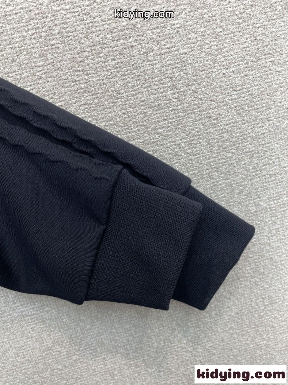 人気 アナグラム トラックジャケット&パンツ セットアップ ロエベ 偽物 ブラック-3
