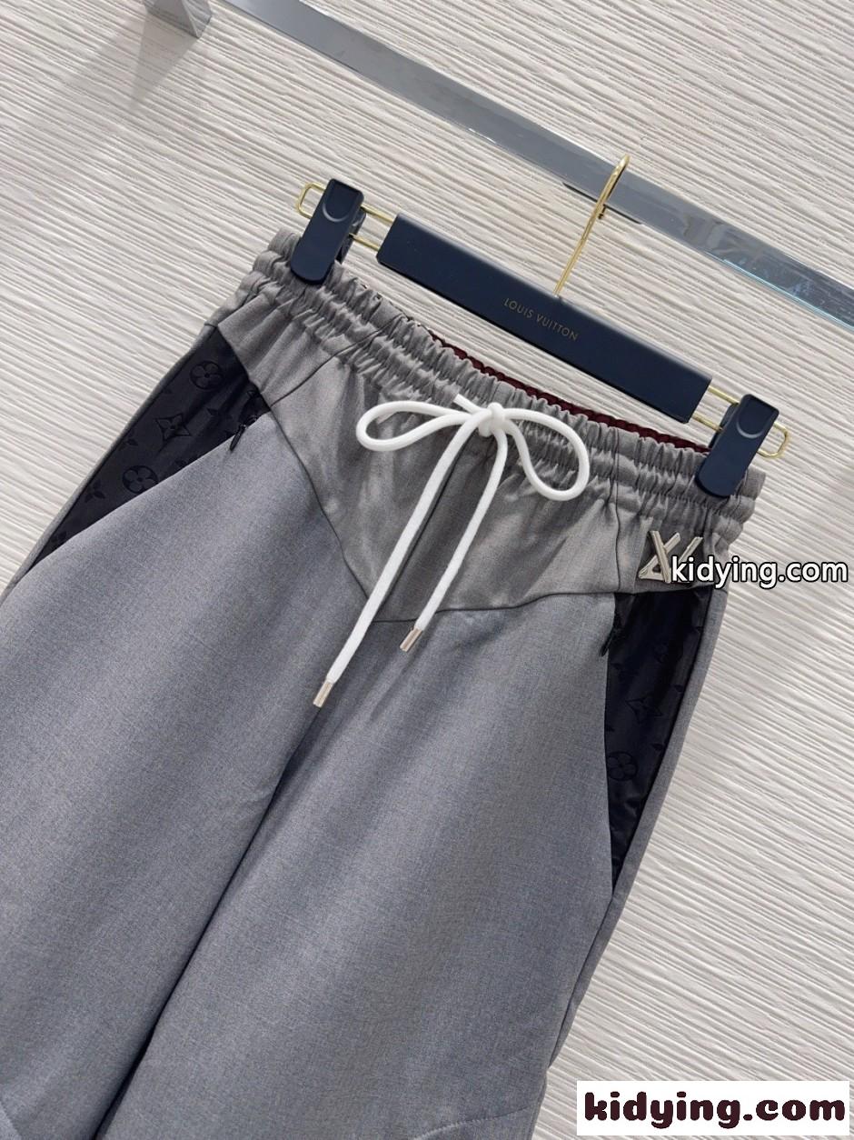カラーブロック ジョギングパンツ ルイ・ヴィトン パンツ コピー カジュアルパンツ-2