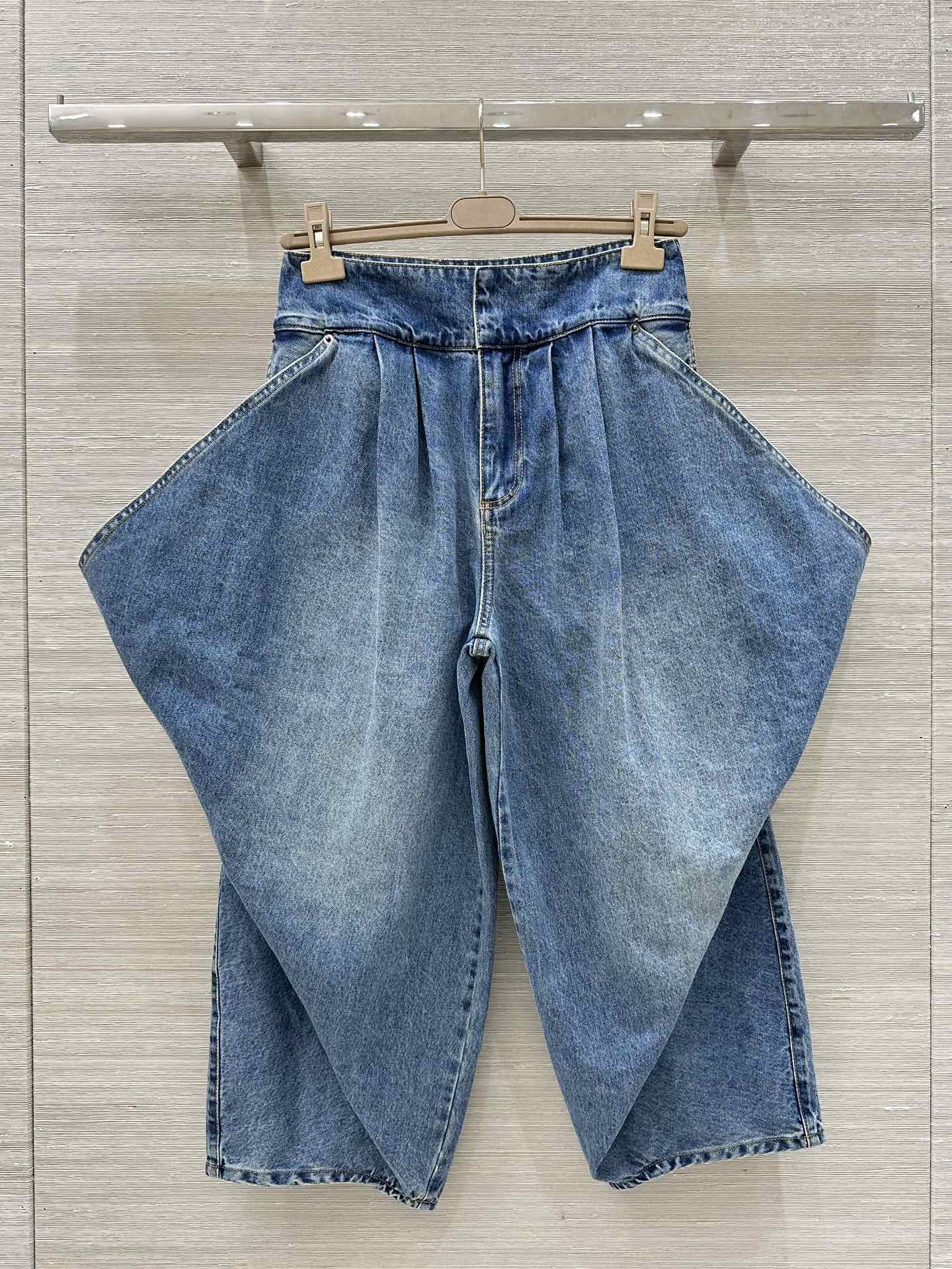 注目される デニム トラウザーズ ロエベ パンツ コピー レディース-0