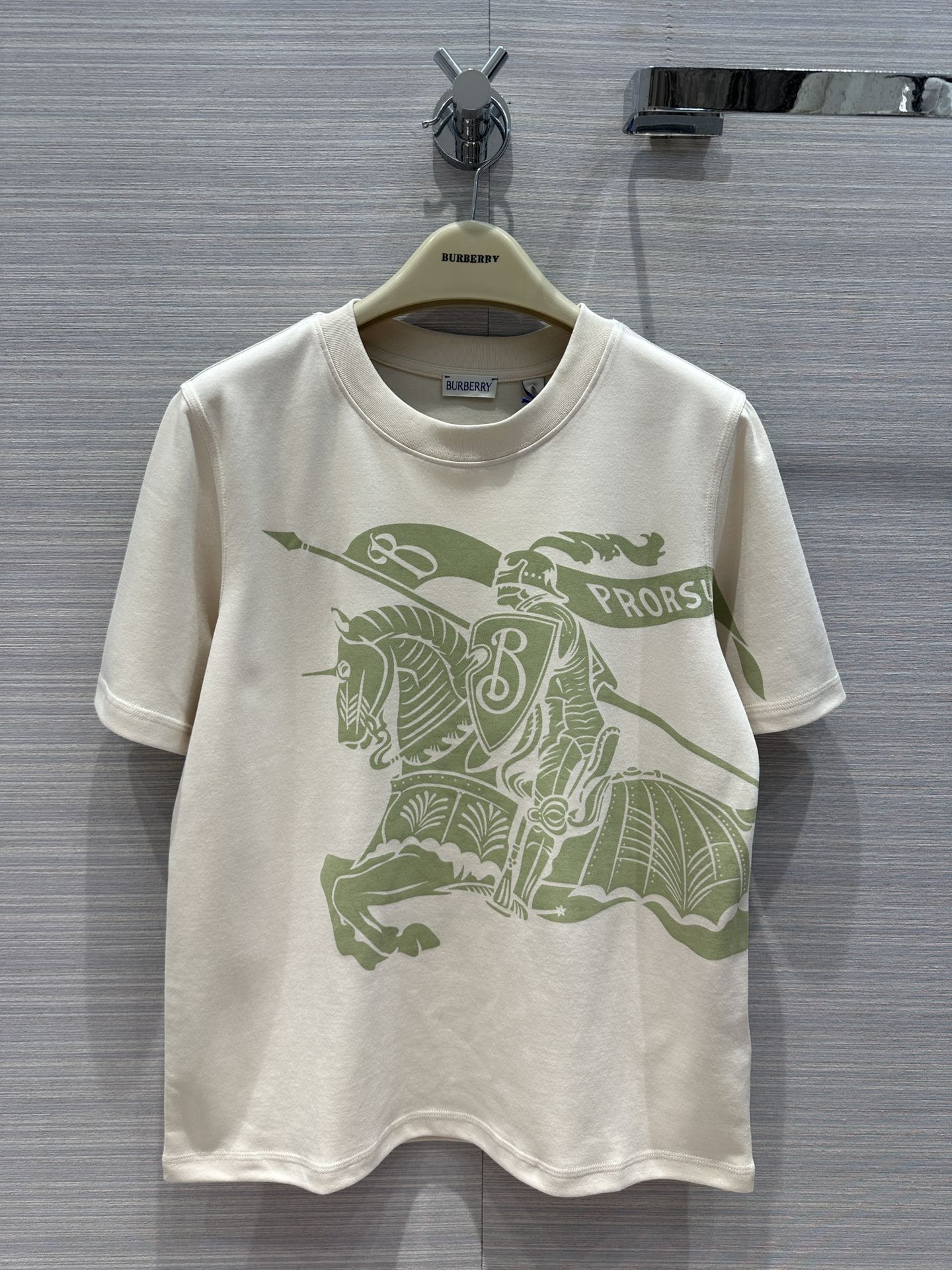 カジュアル クルーネック コットンTシャツ バーバリー 半袖Tシャツ コピー-2