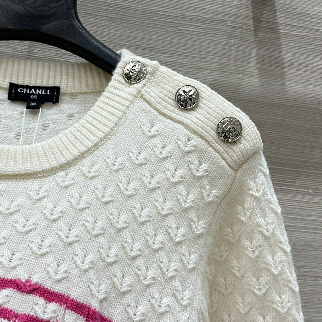 合わせやすい カシミヤ クルーネック プルオーバー シャネル セーター コピー-2