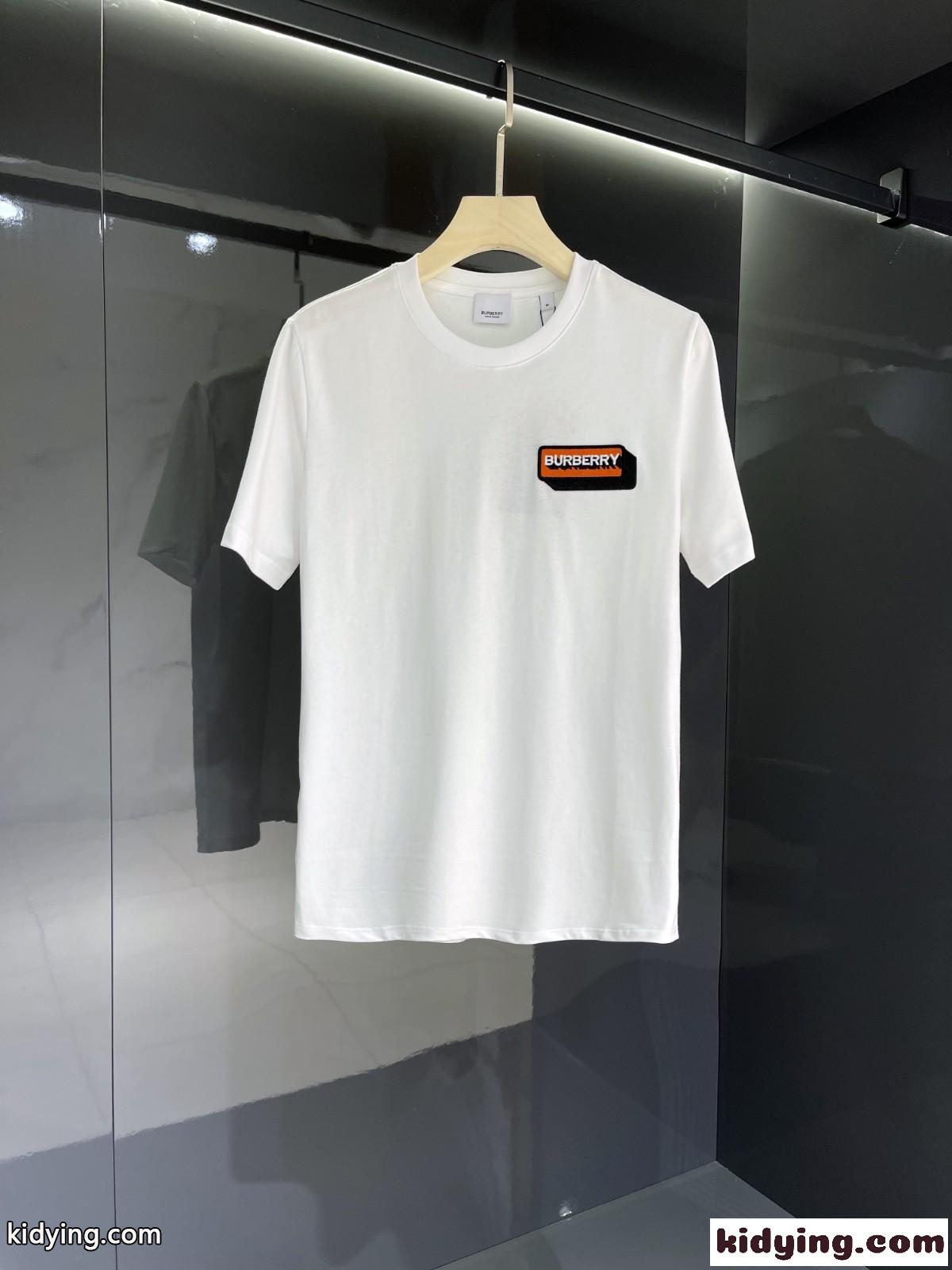 バーバリー 半袖Tシャツ コピー クルーネック カジュアル 人気 ロゴ 合わせやすい トップス-1