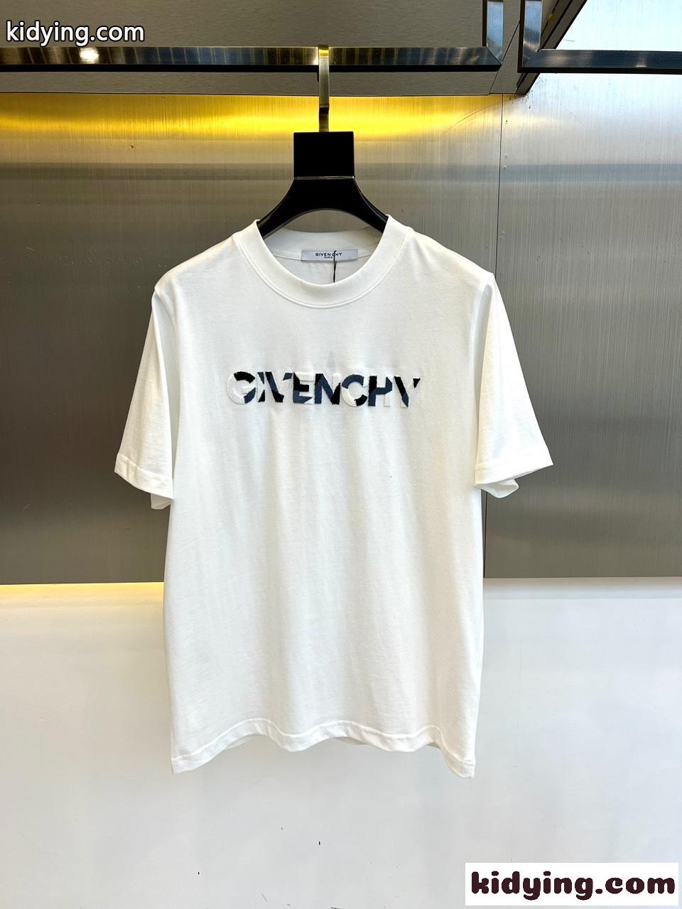 定番 カジュアル ロゴ入り 半袖Tシャツ ジバンシィ Tシャツ コピー ホワイト-0