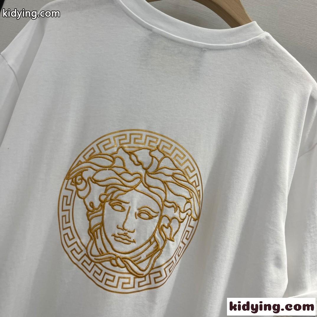 FENDI×Versace 新作 大人気 コラボ フェンディ 半袖tシャツ コピー ロゴ コットン トップス-3
