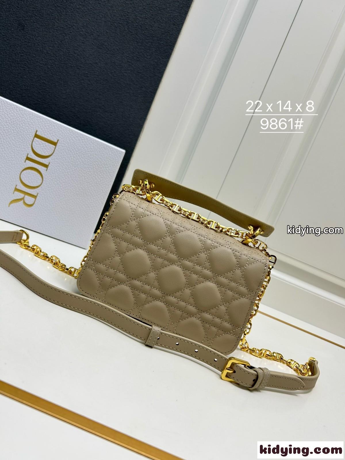 Dior Jolie トップハンドルバッグ スモール クリスチャン・ディオール バッグ コピー ベージュ-2