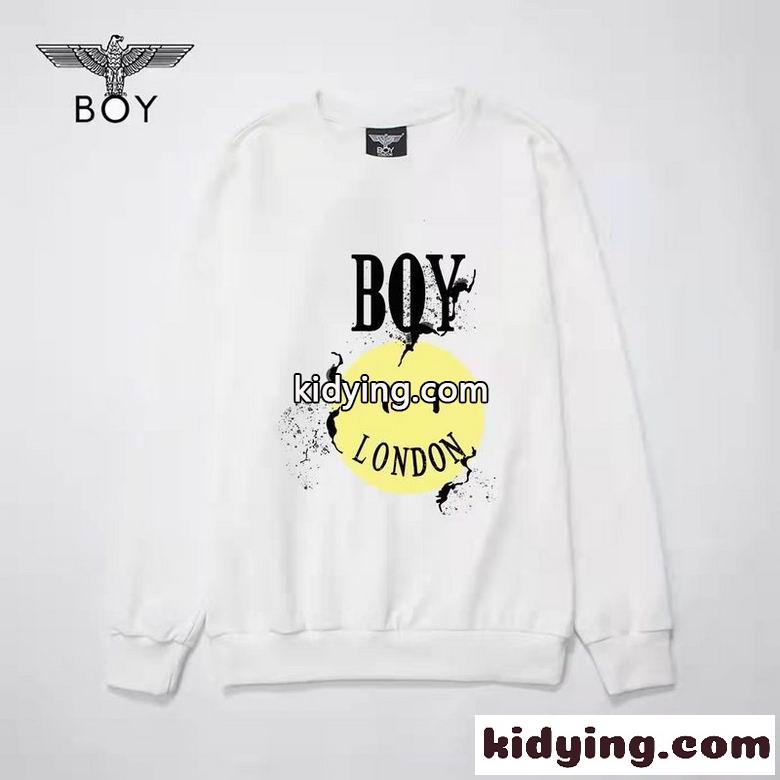 定番 人気 快適 クルーネック ボーイロンドン 長袖tシャツ コピー プリント 人気 カジュアル おしゃれ ホワイト ブラック-2