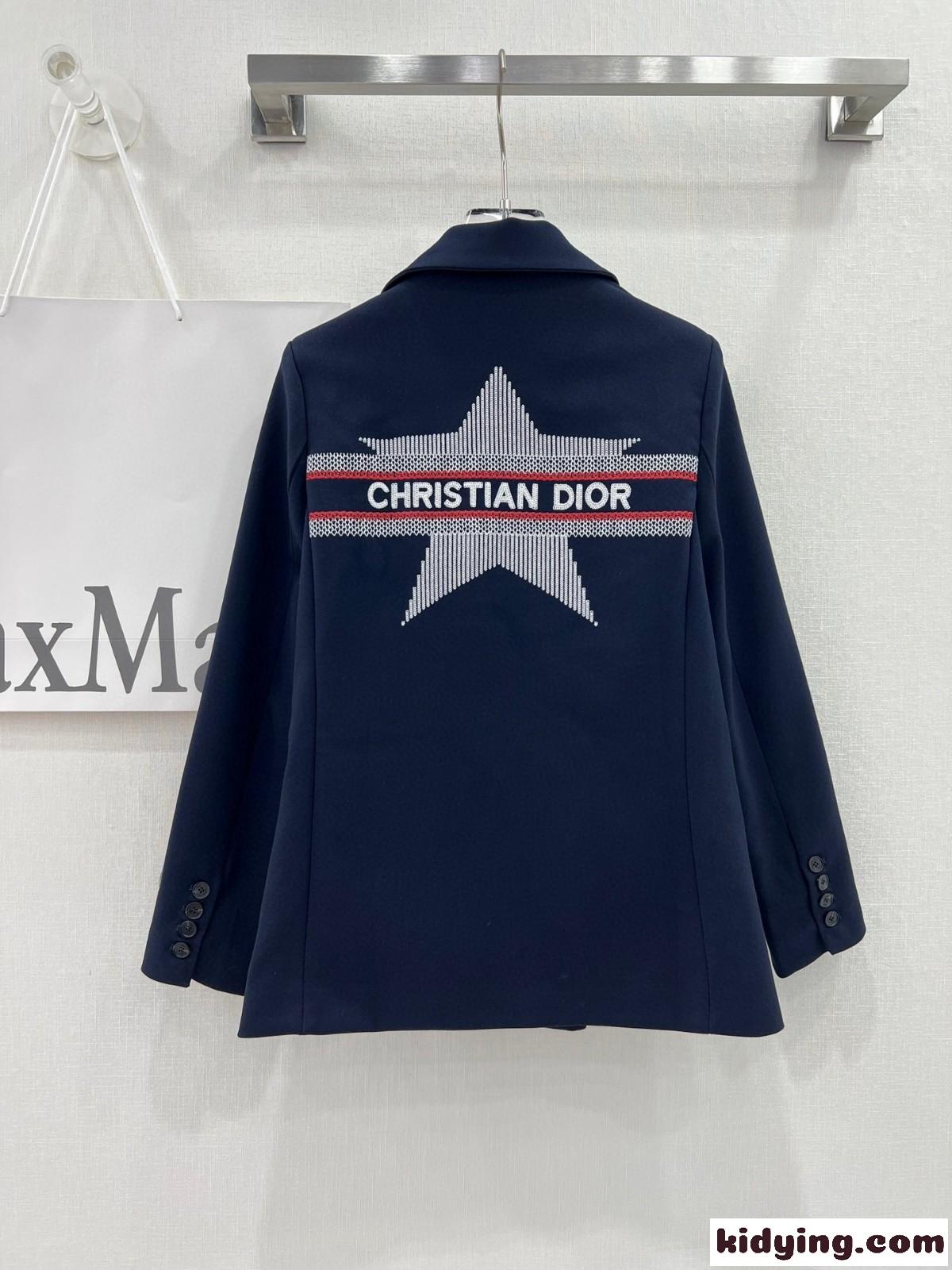 カジュアル 上品 刺繍入り クリスチャン・ディオール ジャケット コピー テーラードジャケット-1