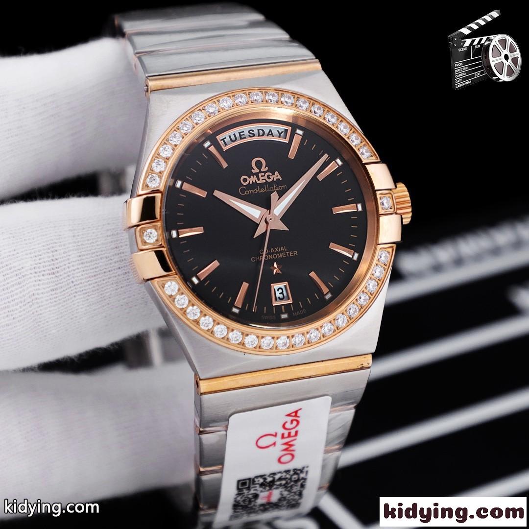 オメガ 時計 コピー メンズ 腕時計 38mm 日付表示 サファイアガラス おしゃれ カジュアル 上品-1