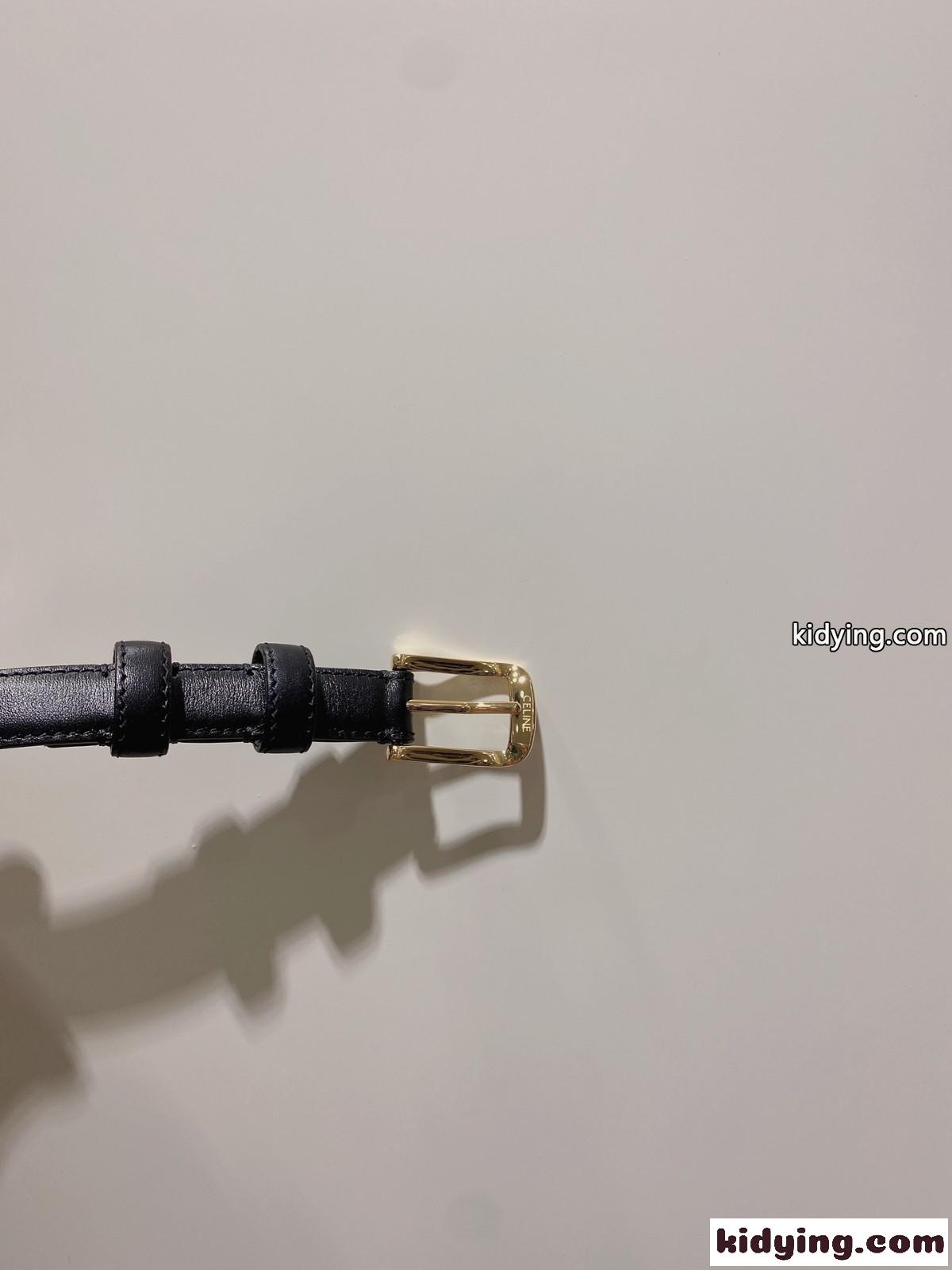 シンプル 合わせやすい レザーベルト セリーヌ ベルト コピー ブラック-1