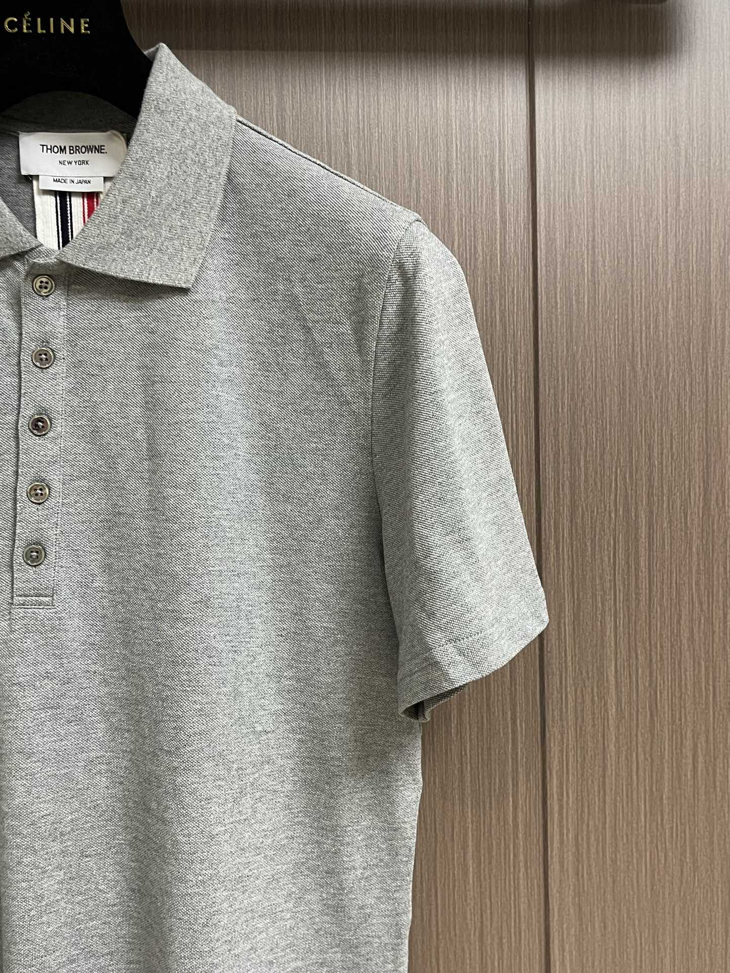 シンプル カジュアル トムブラウン Tシャツ コピー 半袖 ポロシャツ グレー-0