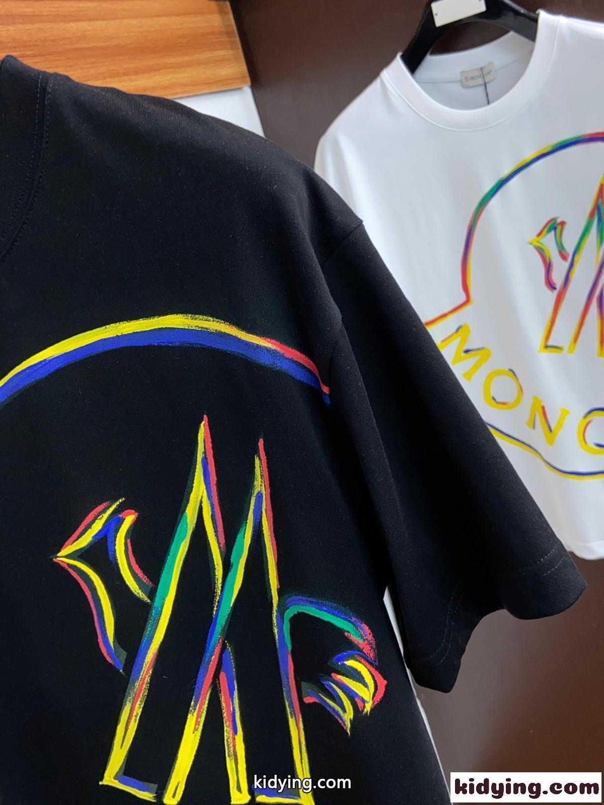 カジュアル プリント クルーネック モンクレール Tシャツ コピー 半袖 トップス-0
