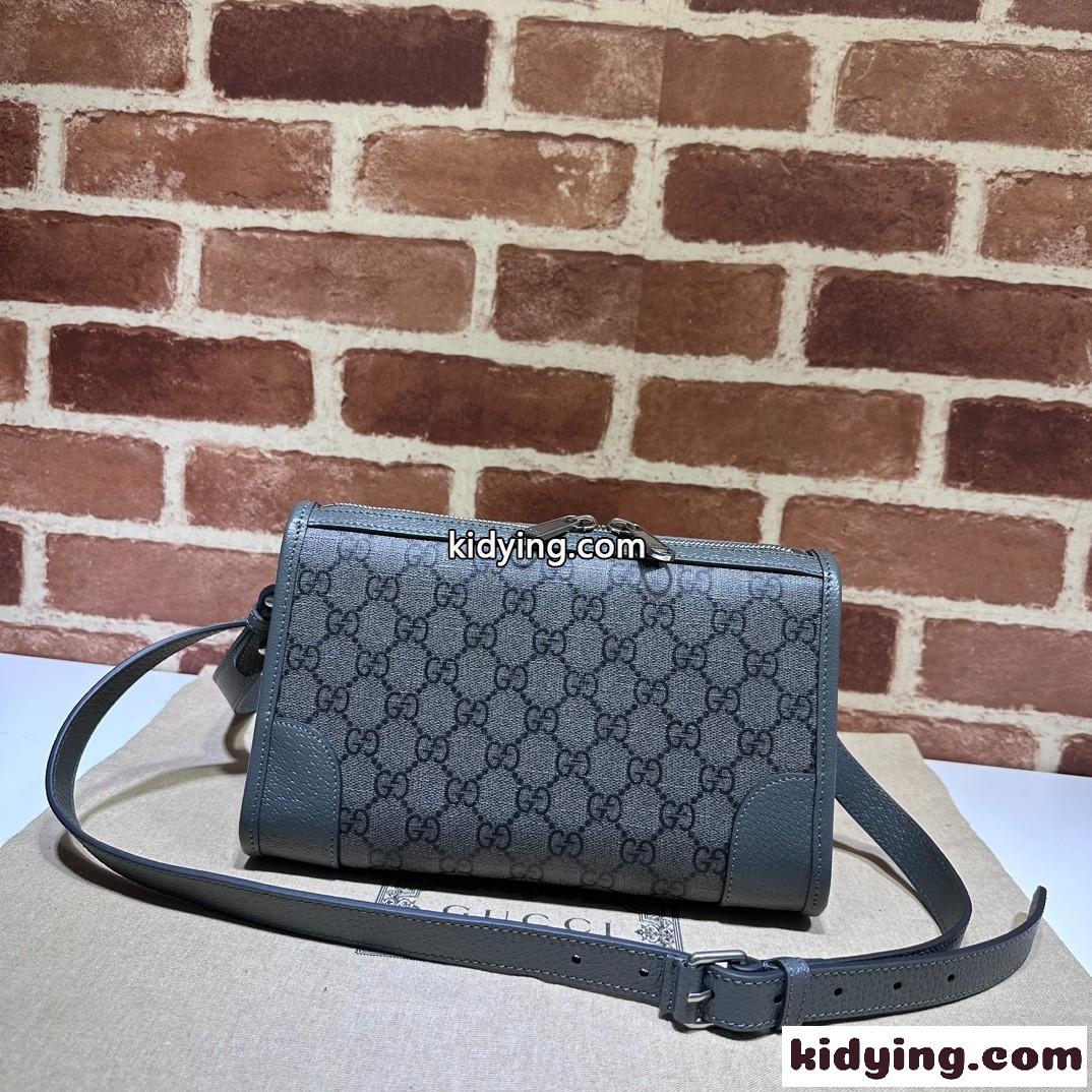 グッチ GUCCI オフィディア GGキャンバス×レザー GGメッセンジャー ショルダーバッグ コピー 752581 グレー-2