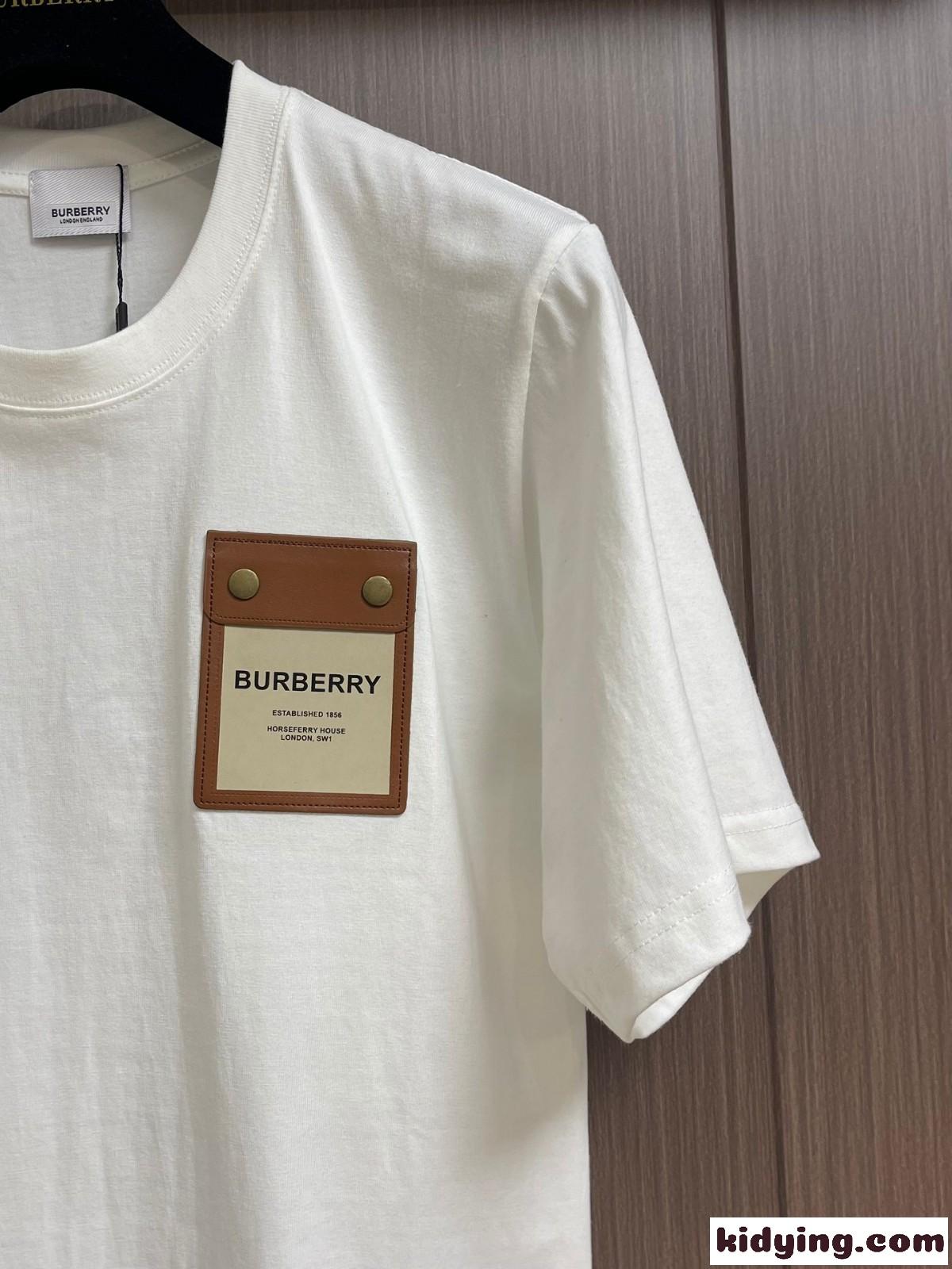 おしゃれ シンプル クルーネック バーバリー Tシャツ コピー 半袖 トップス-3