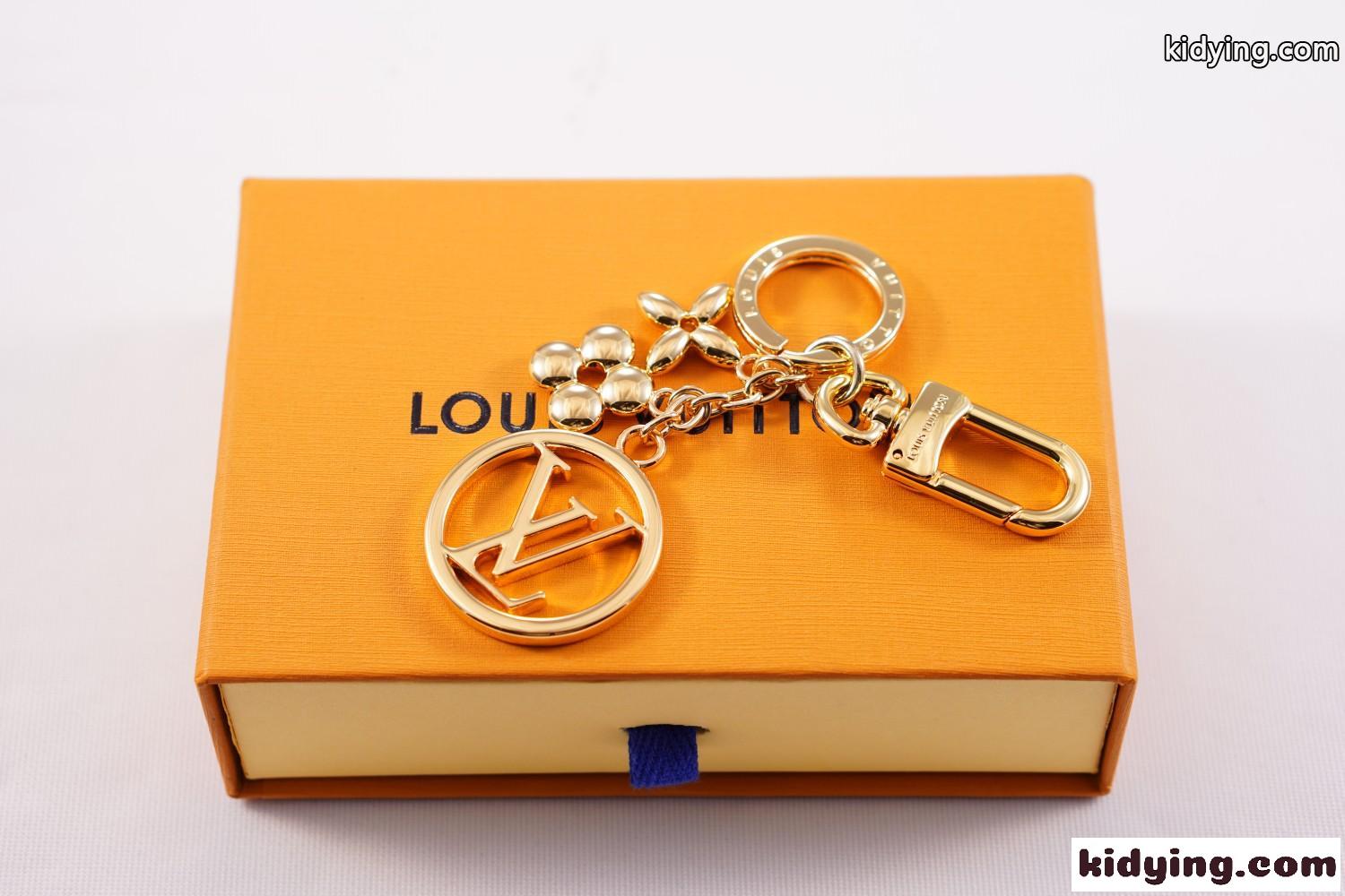 LV ポルト クレ チェーン ブルーミング ルイヴィトン キーホルダー 偽物-2