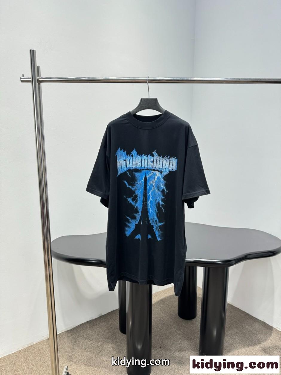 ユニセックス 半袖Tシャツ バレンシアガ Tシャツ コピー オーバーサイズ-0