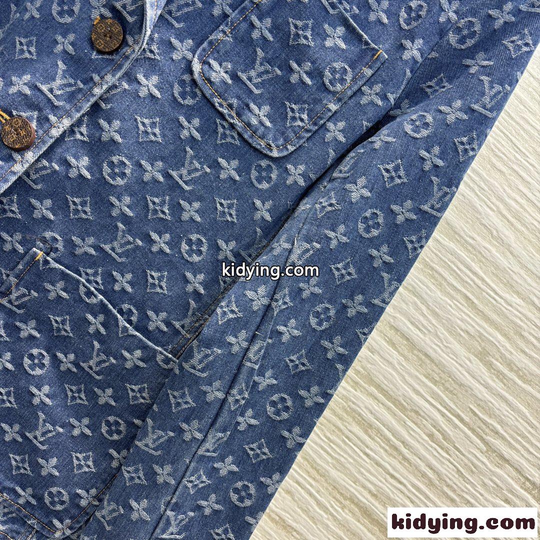 LV x ACモノグラムプレッピーブレザー ルイヴィトン ジャケット コピー デニムジャケット-2