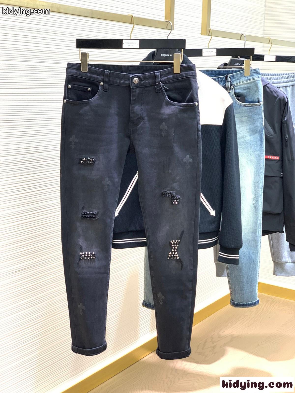クロムハーツ ジーンズ コピー メンズ おしゃれ カジュアル 合わせやすい デニムパンツ-0