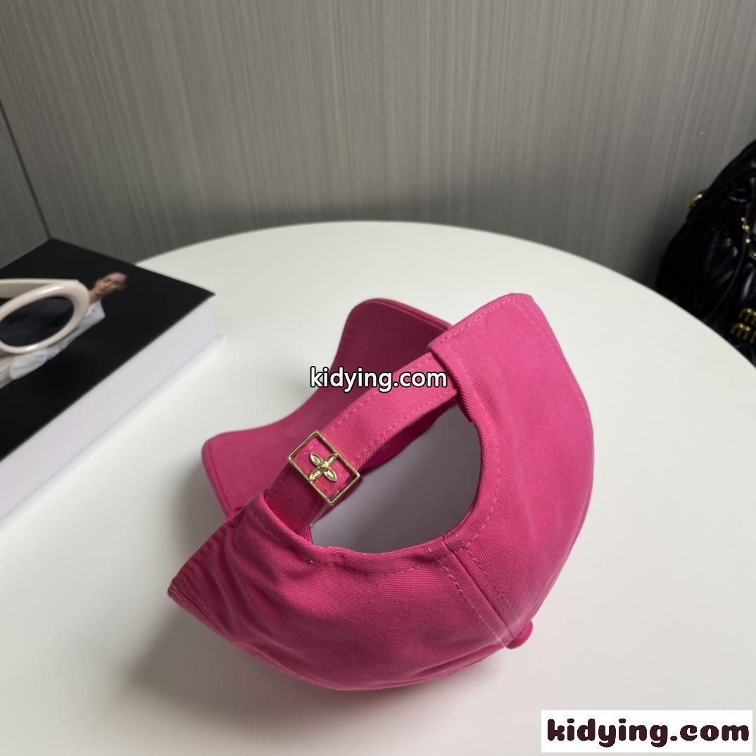 キャップ・LV シグネチャー ルイヴィトン キャップ コピー 帽子 ピンク-0