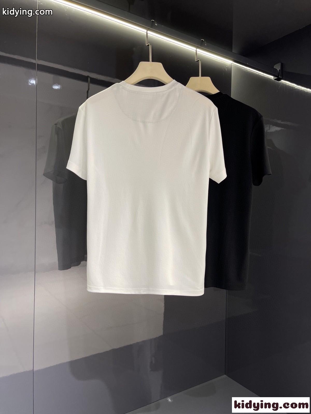 春夏 新作 メンズ カジュアル シルケット コットン バーバリー 半袖Tシャツ コピー クルーネック-3