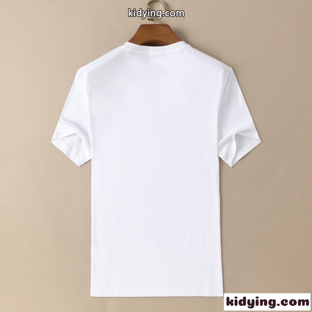 カジュアル プリント 着心地抜群 ヴェルサーチェ 半袖Tシャツ コピー 定番 クルーネック 春夏 トップス メンズ-3