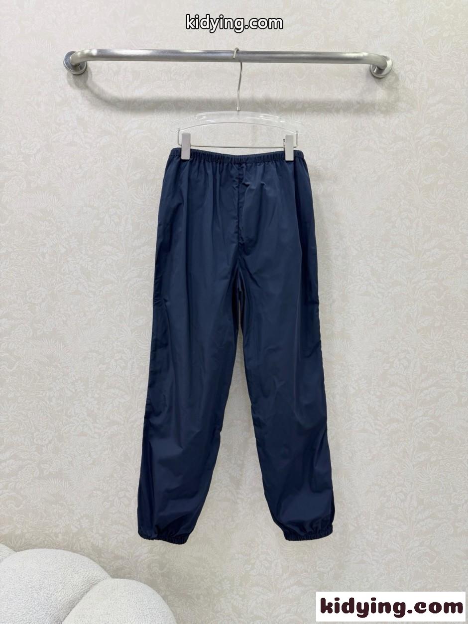 カジュアル スタイリッシュ トラックパンツ ミュウミュウ パンツ 偽物 ネイビー-4