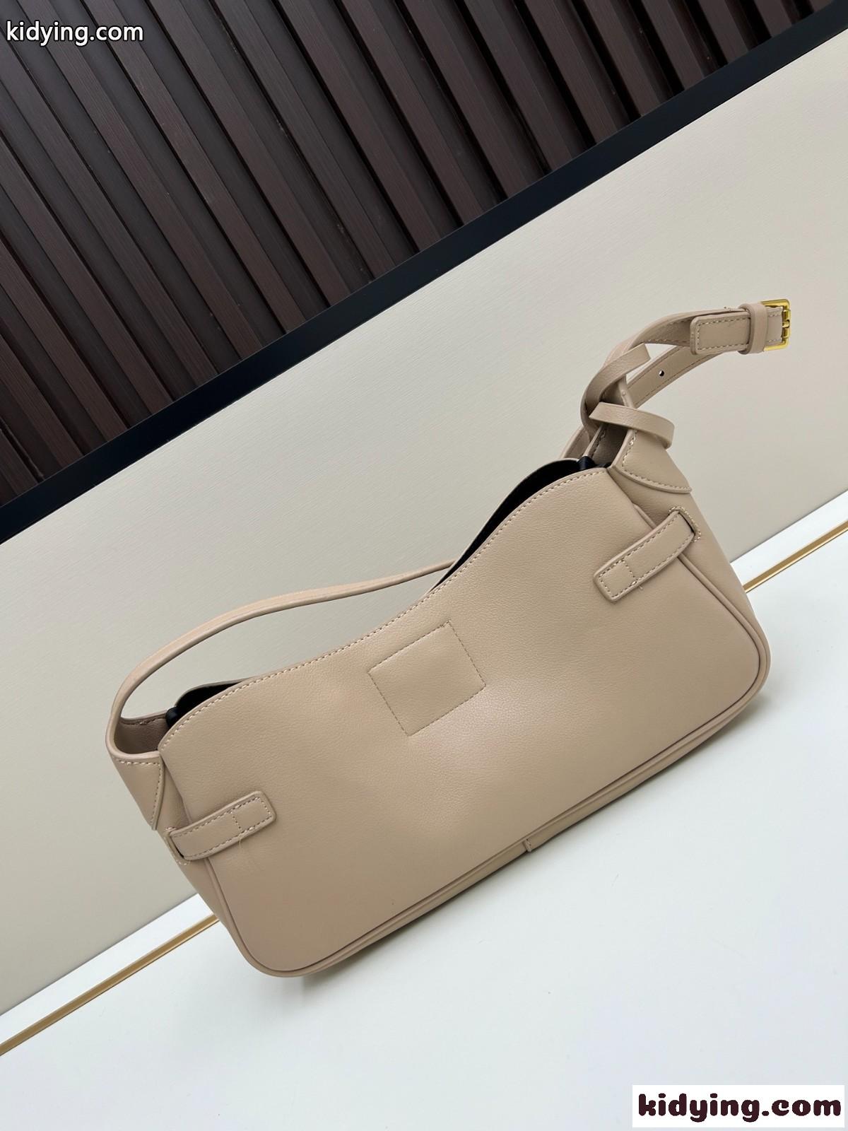 洗練された レザー ショルダーバッグ バレンシアガ バッグ コピー ベージュ-1