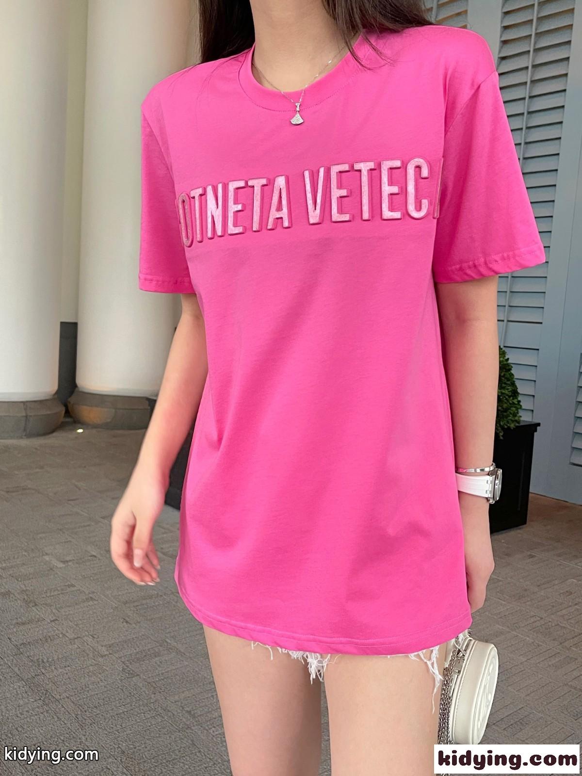 カジュアル おしゃれ ロゴ ボッテガ・ヴェネタ Tシャツ コピー 春夏 コットン クルーネック-4