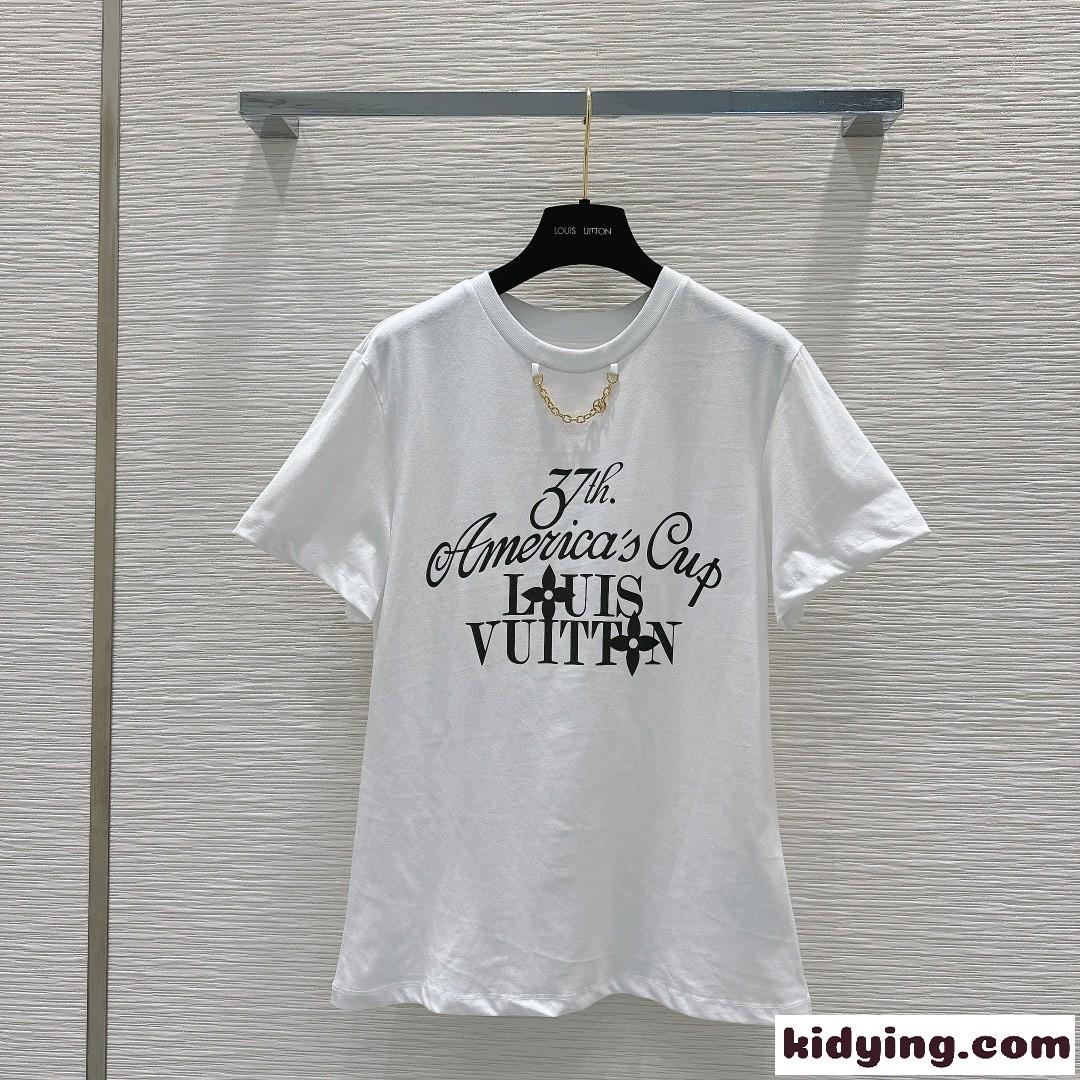 LV x AC Tシャツ ルイヴィトン Tシャツ コピー クルーネック 半袖Tシャツ-1