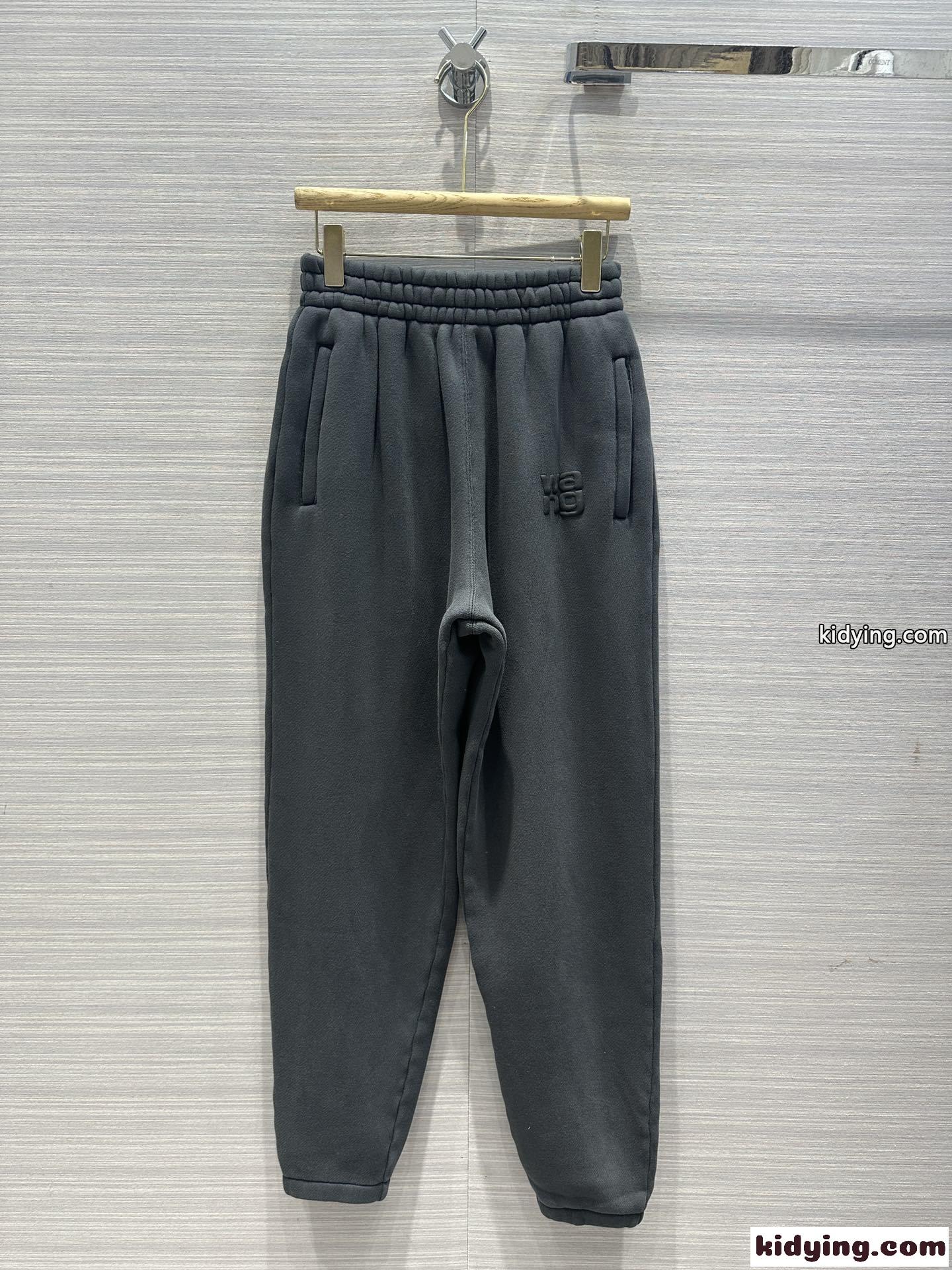 パフロゴ スウェットパンツ アレキサンダーワング パンツ コピー グレー-0
