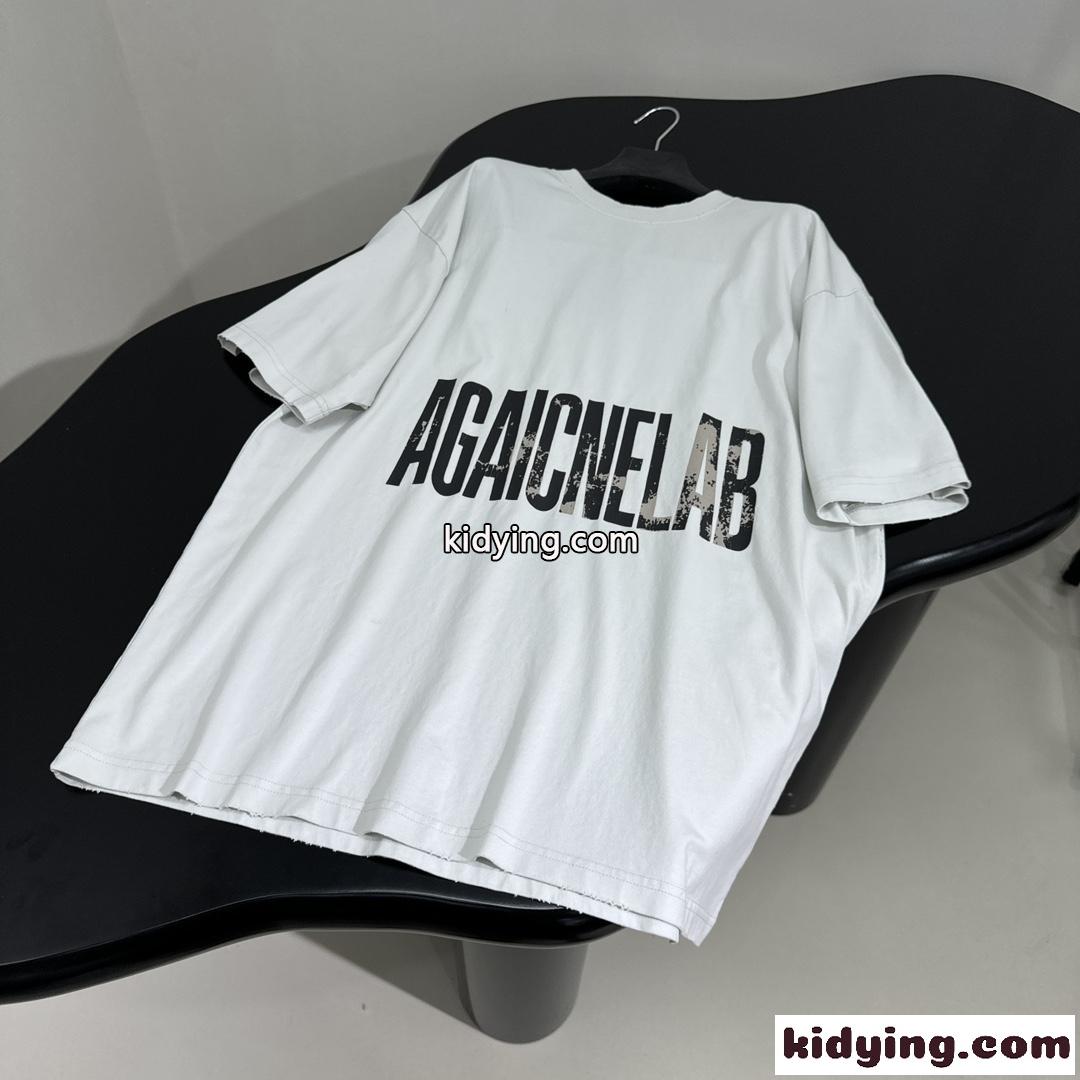 オーバーサイズ AGAICNELAB 半袖Tシャツ バレンシアガ Tシャツ コピー ホワイト-2