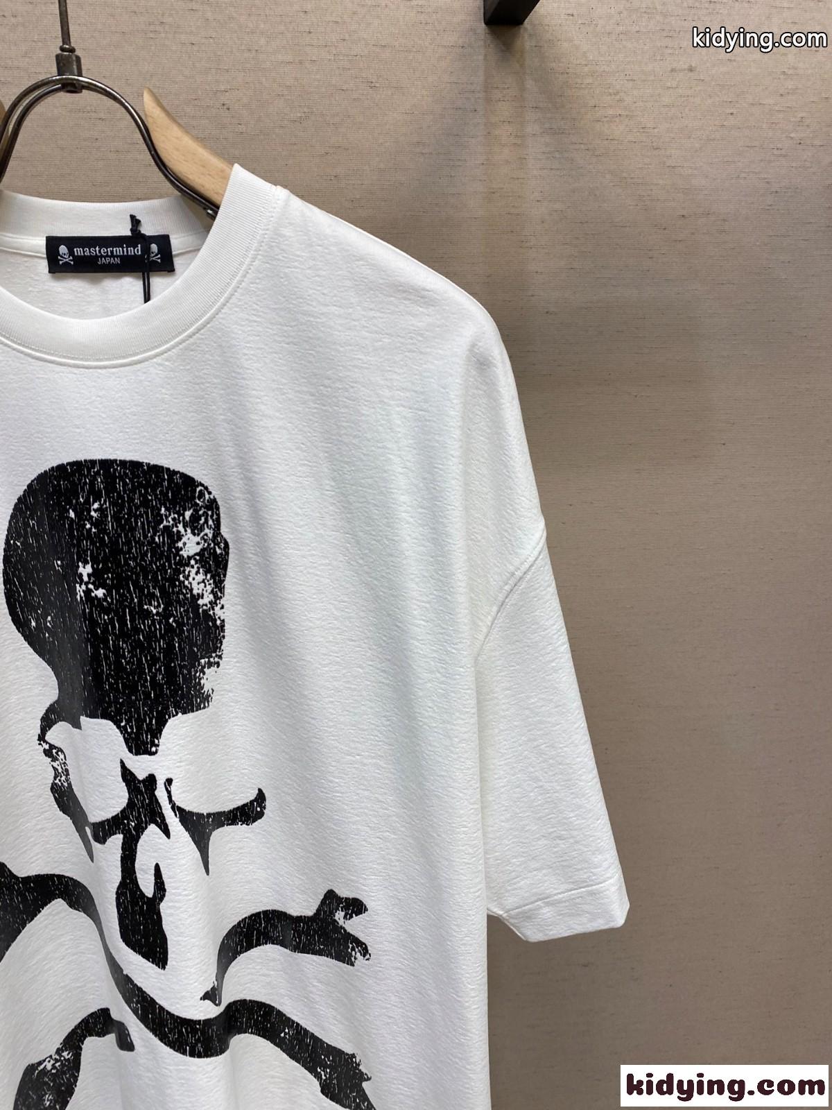 ユニセックス オーバーサイズ 半袖Tシャツ マスターマインド・ジャパン Tシャツ コピー ホワイト-2