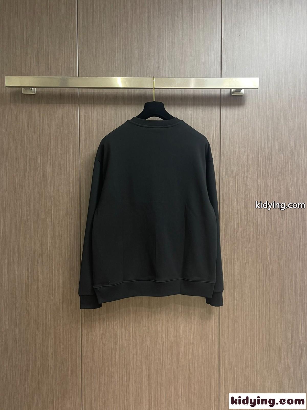 定番 カジュアル スウェットシャツ モンクレール Tシャツ コピー ロングスリーブ ブラック-0