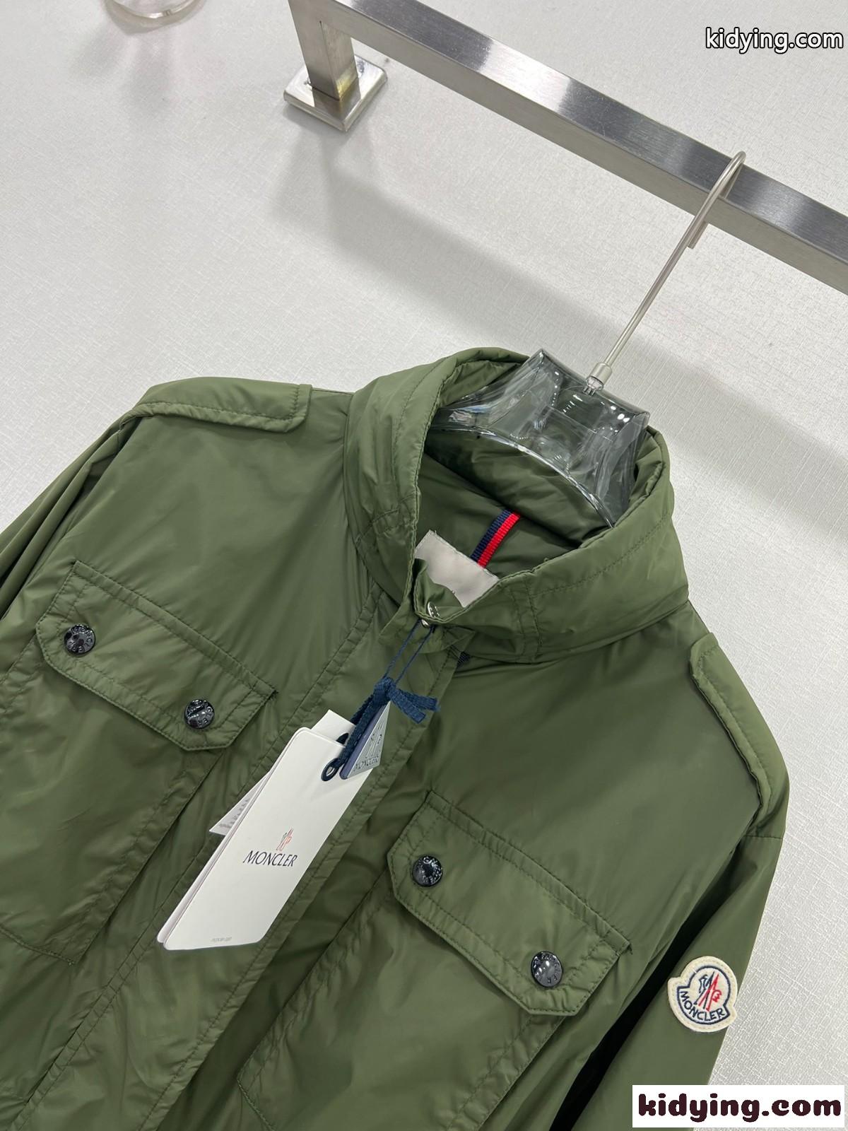シンプル カジュアル レディースブルゾン モンクレール ジャケット コピー グリーン-1