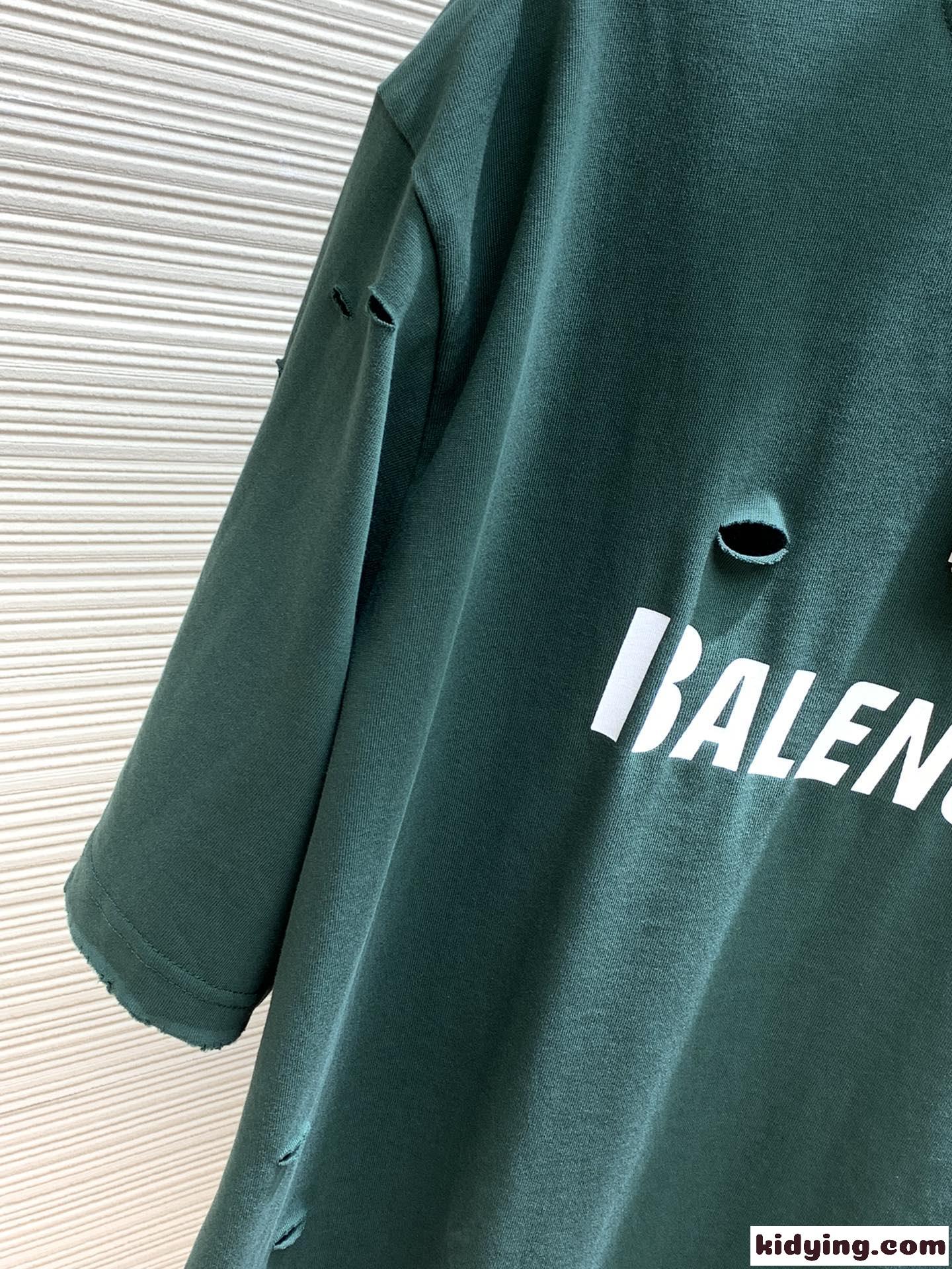 人気 おしゃれ カジュアル ロゴ バレンシアガ Tシャツ コピー クルーネック 半袖 トップス-0