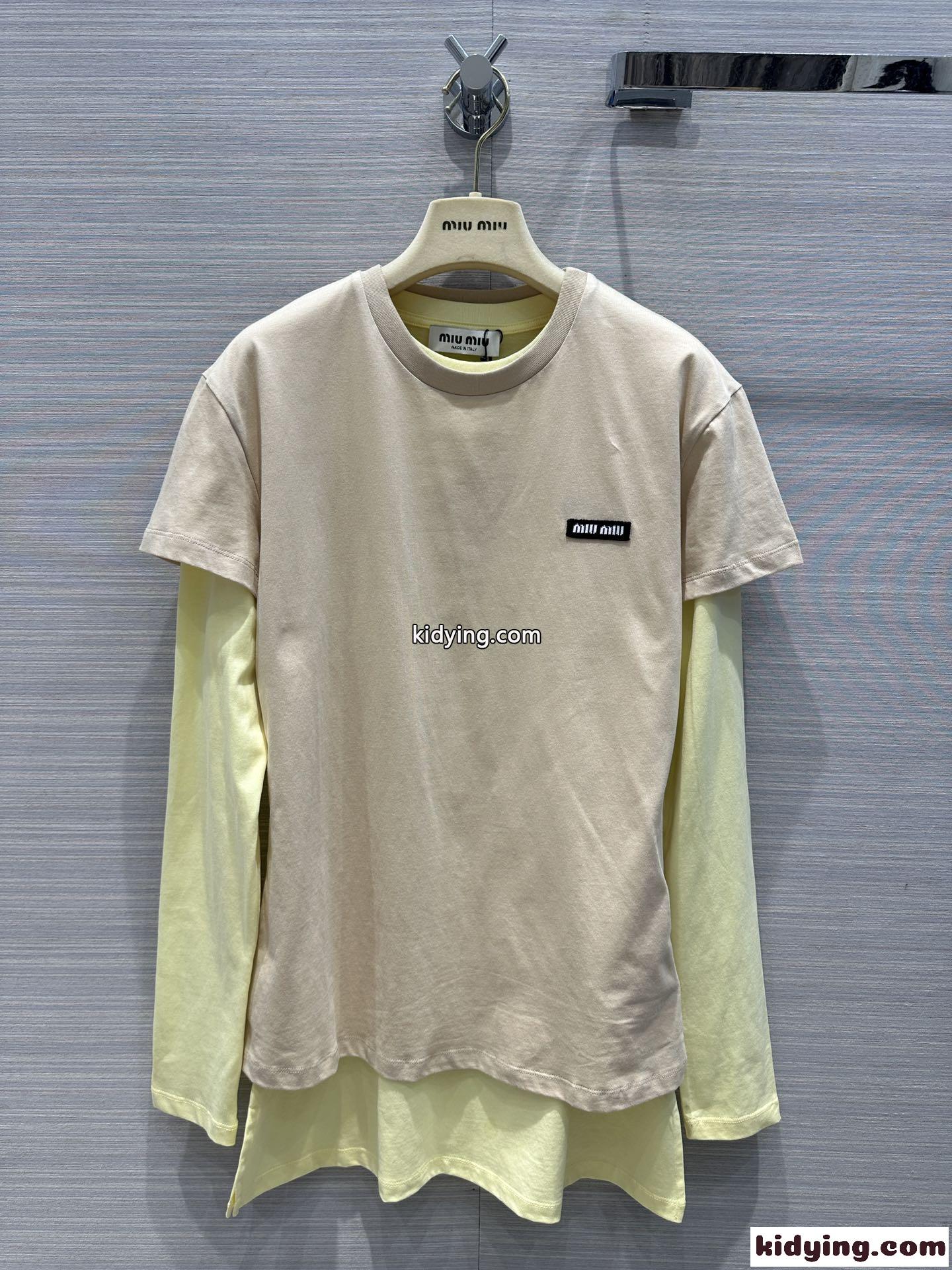 ミュウミュウ Tシャツ コピー 人気 おしゃれ ジャージー Tシャツ 3枚セット-1