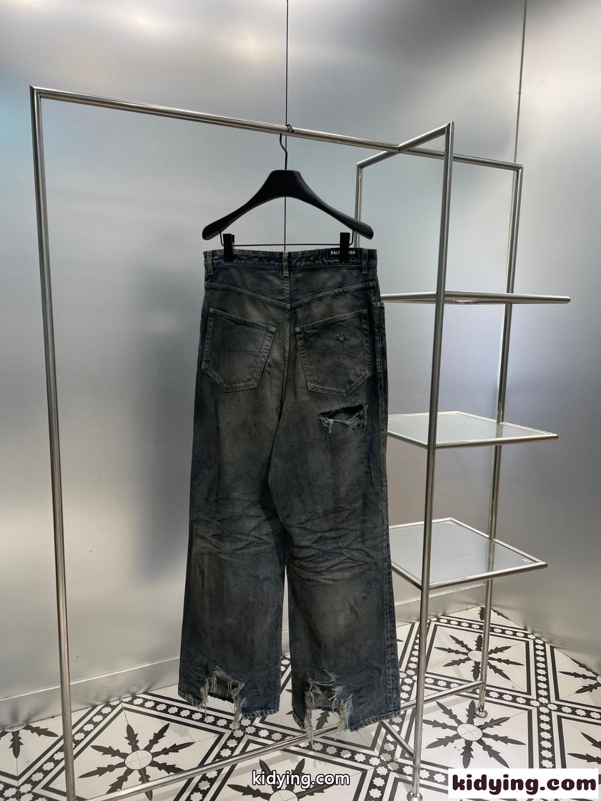 ユニセックス 人気 オーバーサイズ バレンシアガ BAGGY パンツ コピー ジーンズ-0