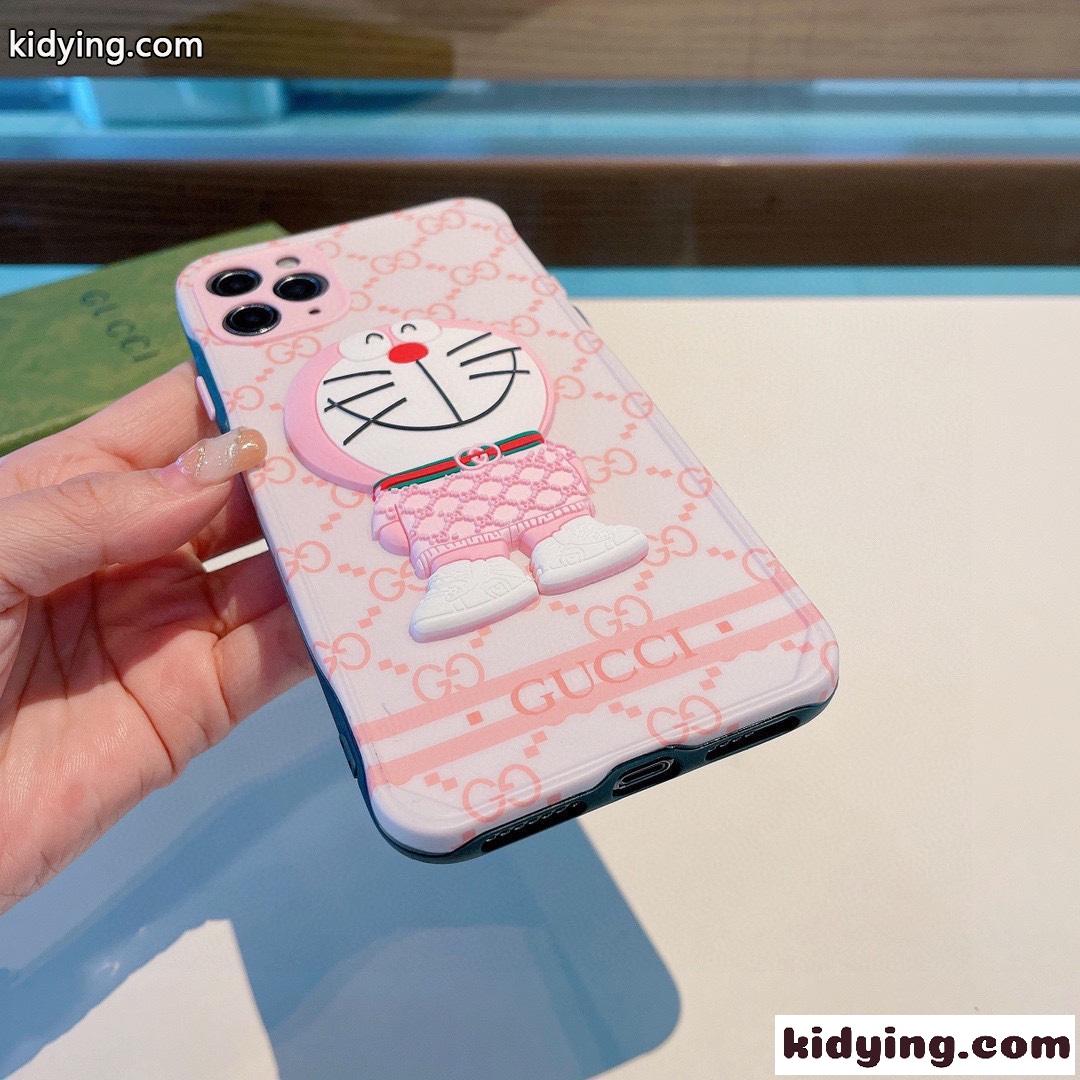 超可愛い ドラえもん おしゃれ 全面保護 耐衝撃 グッチ アイフォンケース コピー 人気 スマホケース レディース-3