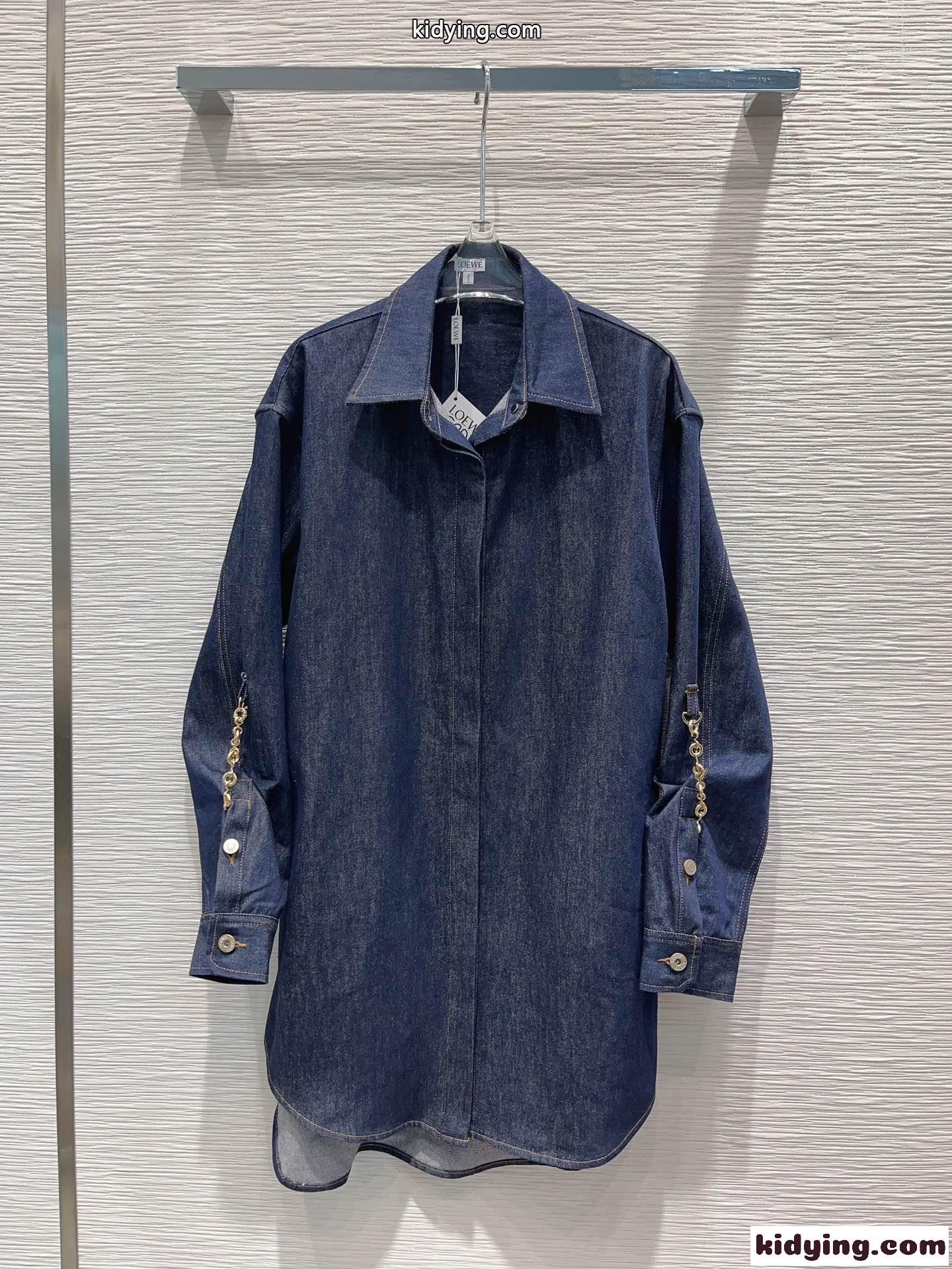 カジュアル チェーン シャツドレス ロエベ ワンピース コピー レディース-0