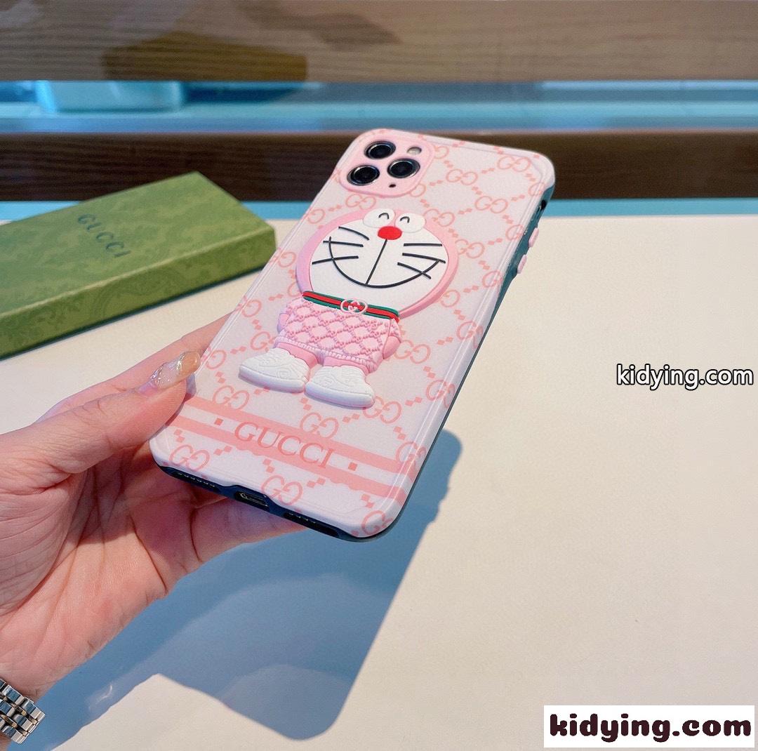 超可愛い ドラえもん おしゃれ 全面保護 耐衝撃 グッチ アイフォンケース コピー 人気 スマホケース レディース-4
