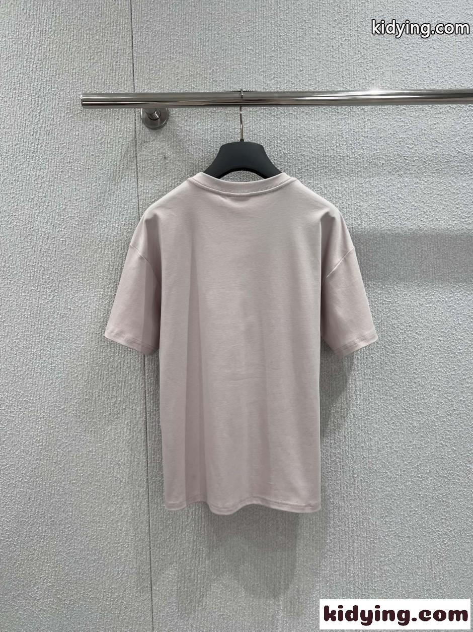 Book Cover コットン 半袖Tシャツ クリスチャン・ディオール Tシャツ コピー-0