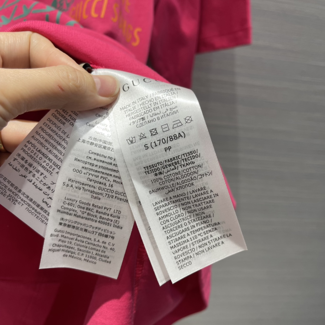 カジュアル 定番 プリント クルーネック ゆったり コットン 快適 グッチ 半袖Tシャツ コピー おしゃれ レディース 男女兼用-3