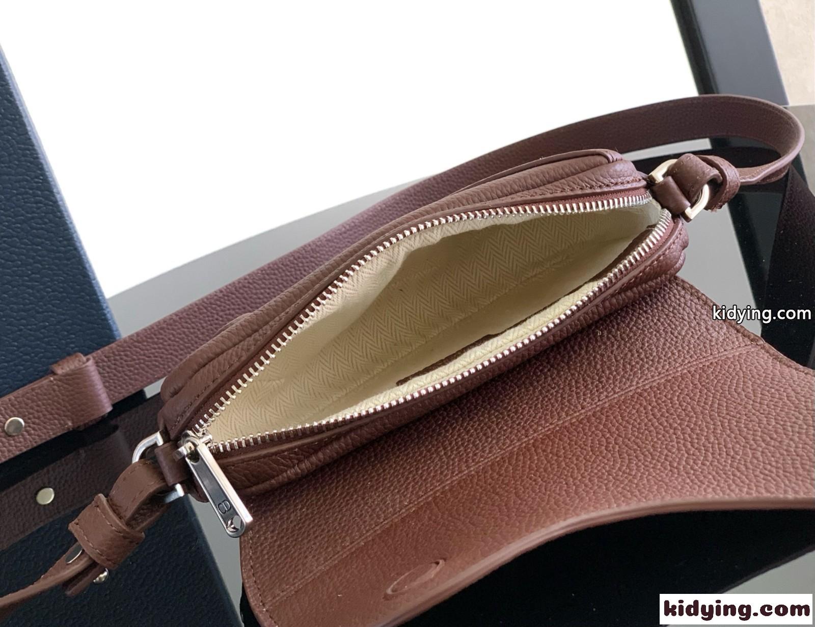 クリスチャン・ディオール Saddle バッグ ミニ スーパーコピー メンズバッグ ブラウン-4