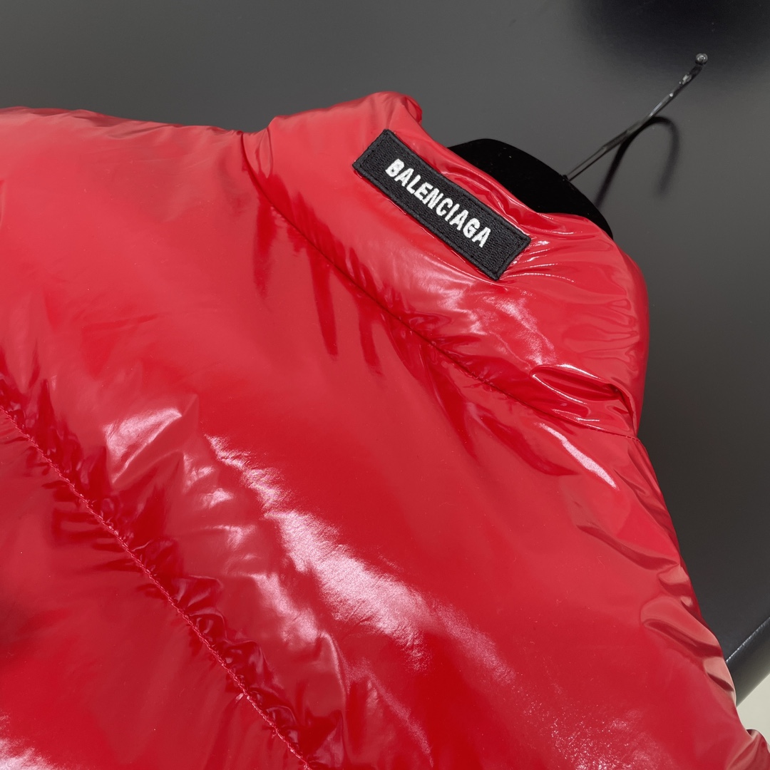 人気 SHRUNK PUFFER ジャケット バレンシアガ ダウンジャケット コピー レッド-3