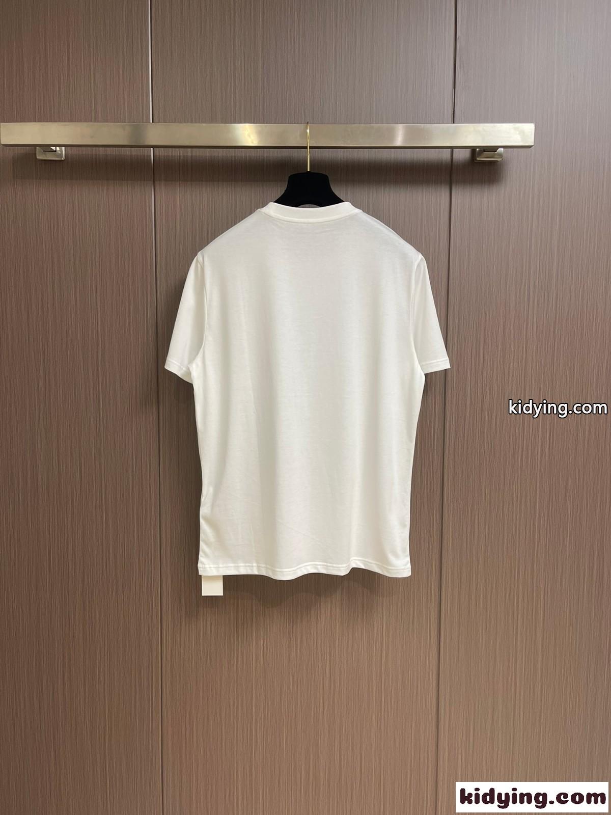 マリーナプリント クルーネック ドルチェ&ガッバーナ 半袖Tシャツ コピー ホワイト-1